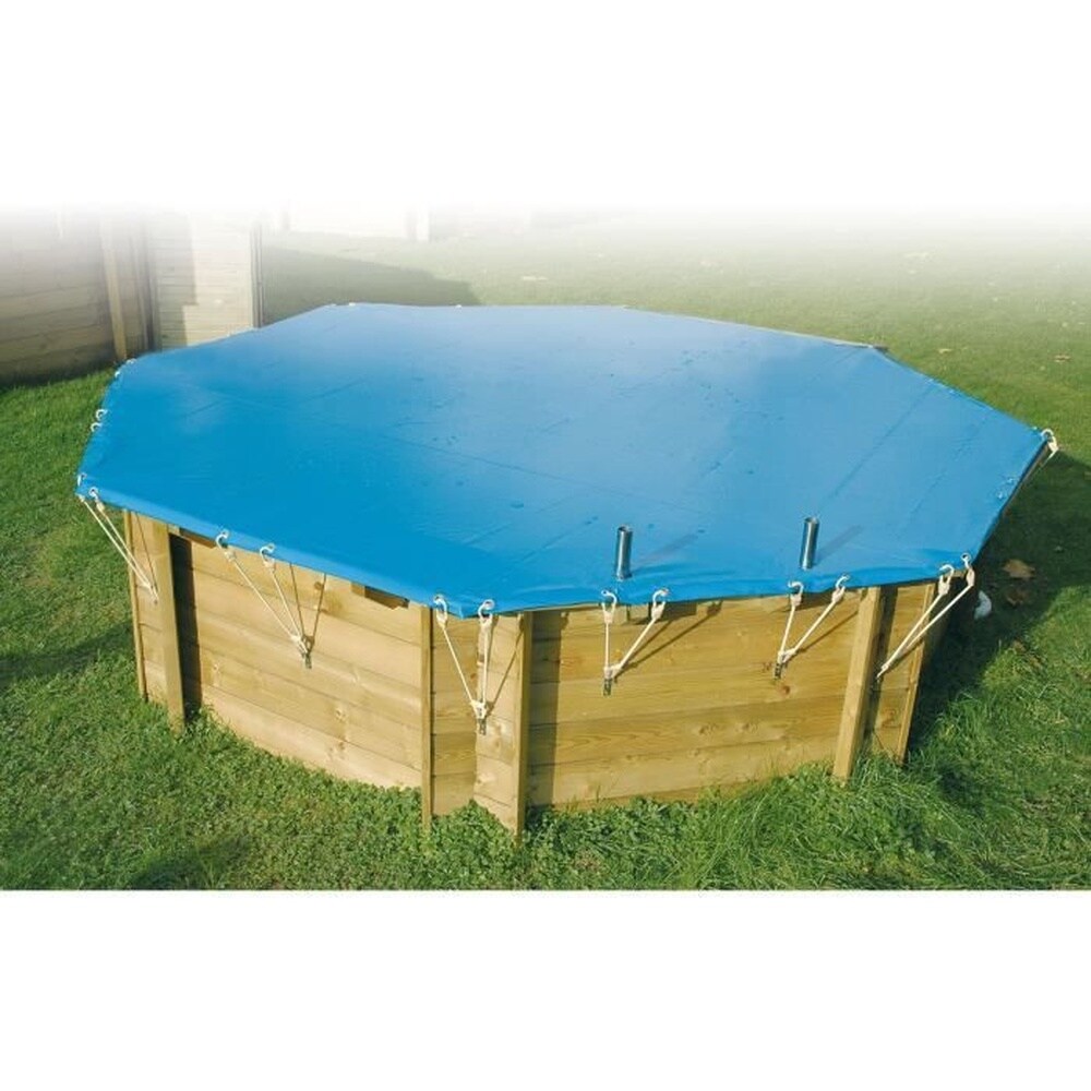 UBBINK Winter- und Sicherheitsabdeckung für Holzpools - UBBINK - Rechteckig 200x350 - Stärke 550 g - Entspricht NF P 90-308