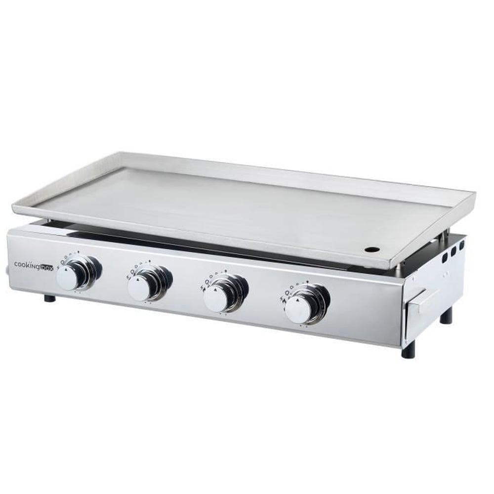 COOKINGBOX Gasgrillplatte &ndash; 4-flammig &ndash; Brasilia &ndash; Komplett aus Edelstahl &ndash; Kochfl&auml;che &ndash; XXL &ndash; 84 x 34 cm - Bild 1