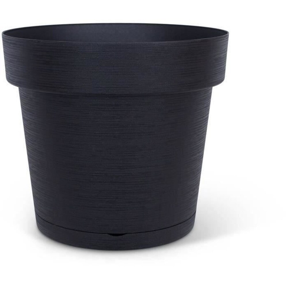 GARDEN ID Wasserauffangtopf - GARDEN ID Glamour - Anthrazit 40 cm - K&ouml;rnige Oberfl&auml;che - F&uuml;r drinnen und drau&szlig;en - Elegantes Design. - Bild 1