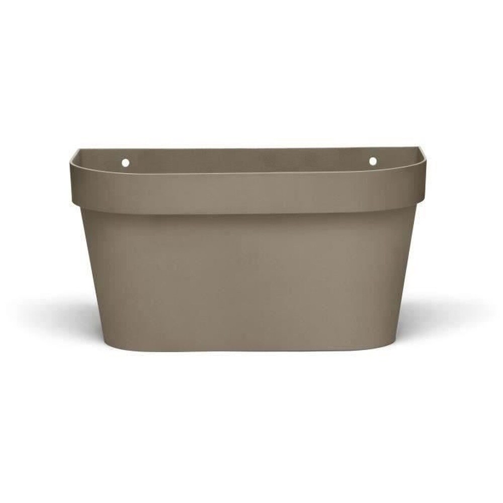 GARDEN ID Wandpflanzgef&auml;&szlig; &ndash; GARDEN ID Stern &ndash; Taupe 36 x 16 cm &ndash; Wasserreservoir mit &Uuml;berlaufsystem &ndash; Recycelt und zu 100 % recycelbar 