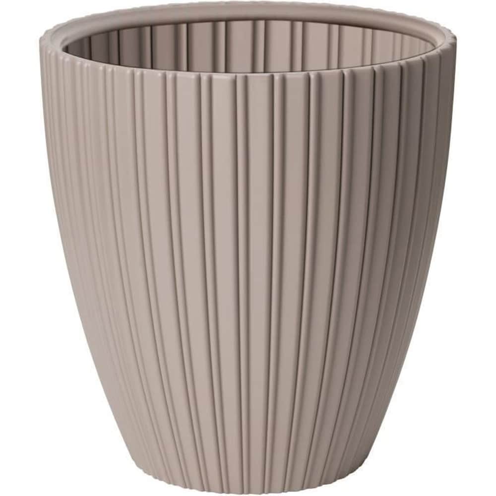 GARDEN ID Blumentopf &ndash; Garten-ID &ndash; Elegant &ndash; 40 x 42 cm &ndash; F&uuml;r Garten, Balkon oder Innenr&auml;ume &ndash; Taupe - Bild 1