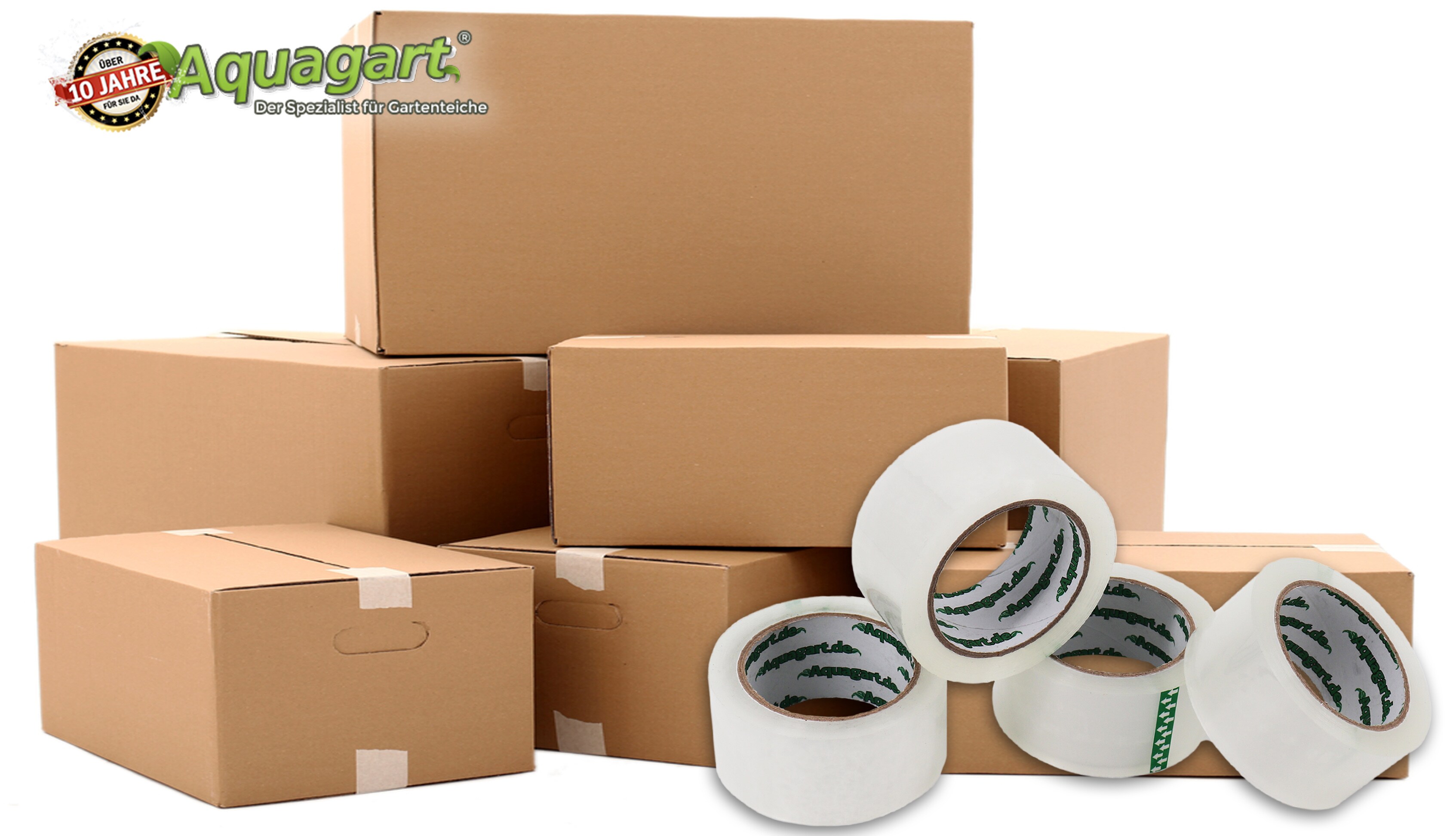 NUNDA - Klebeband Paketband transparent, Premium Qualität Klar 50mm x