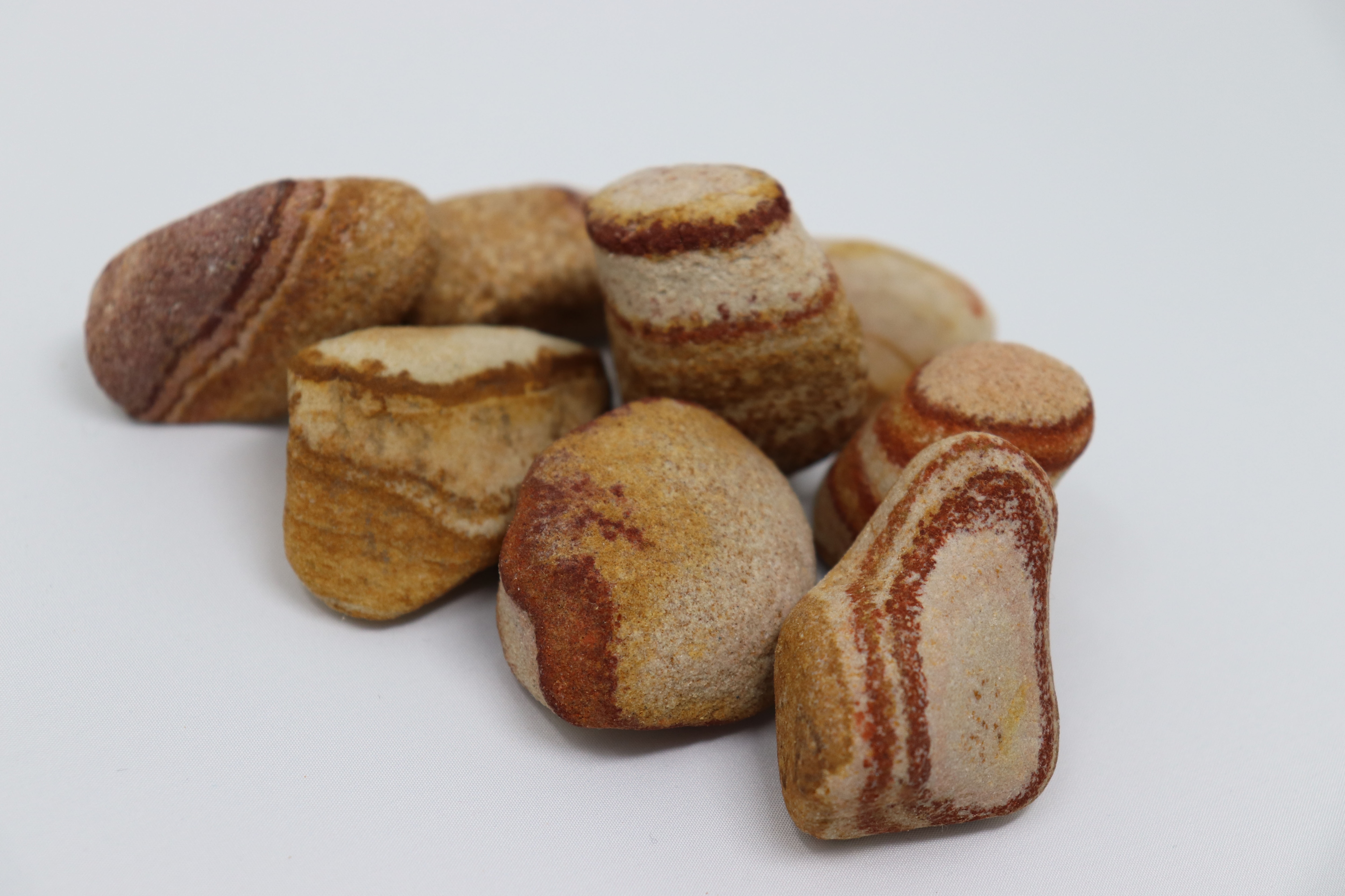 Aquagart 40kg Kiesel Flusskiesel Kieselsteine Gartenkies Zierkies Dekokies Sandstein - Bild 1