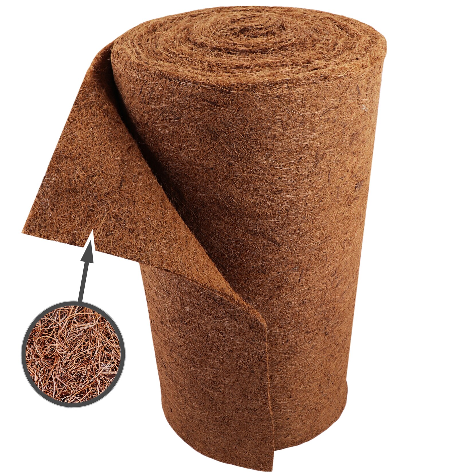 Aquagart 7m Kokosmatte Winterschutz Böschungsmatte Kokosfasermatte 800g/m² 1m breit