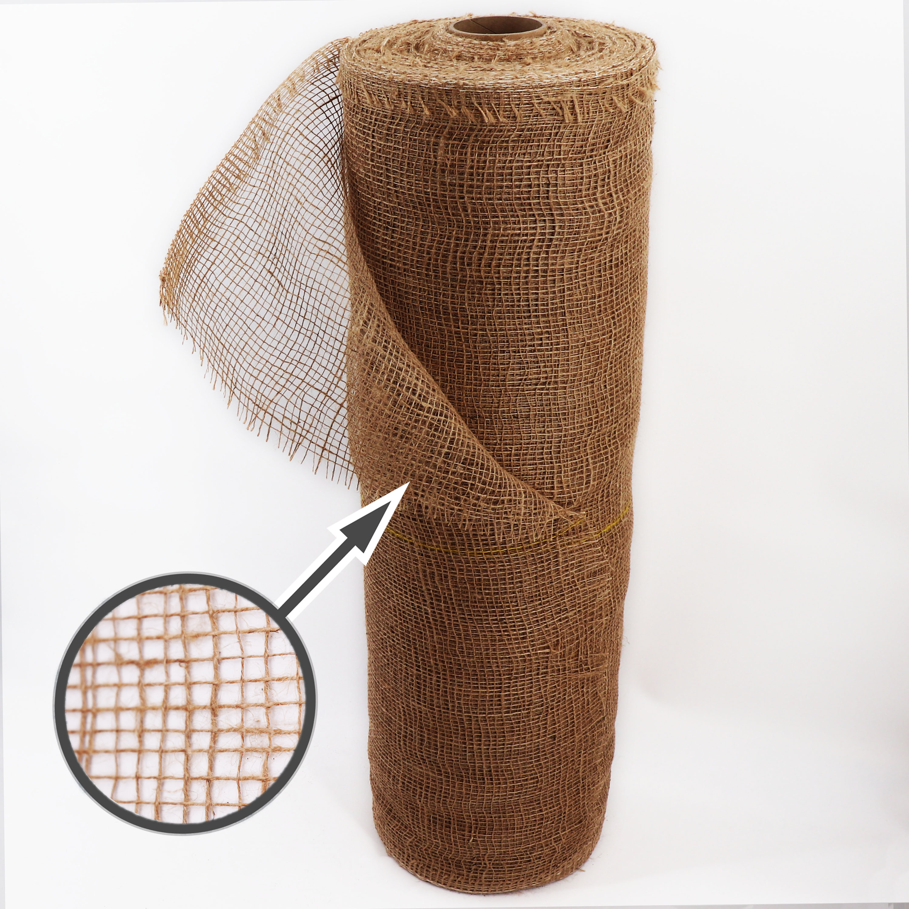 Aquagart 20m x 1m Jutegewebe 105g/m&sup2; Jutematte Gartenjute Jute Stoff Sackleinen Juteband - Bild 1