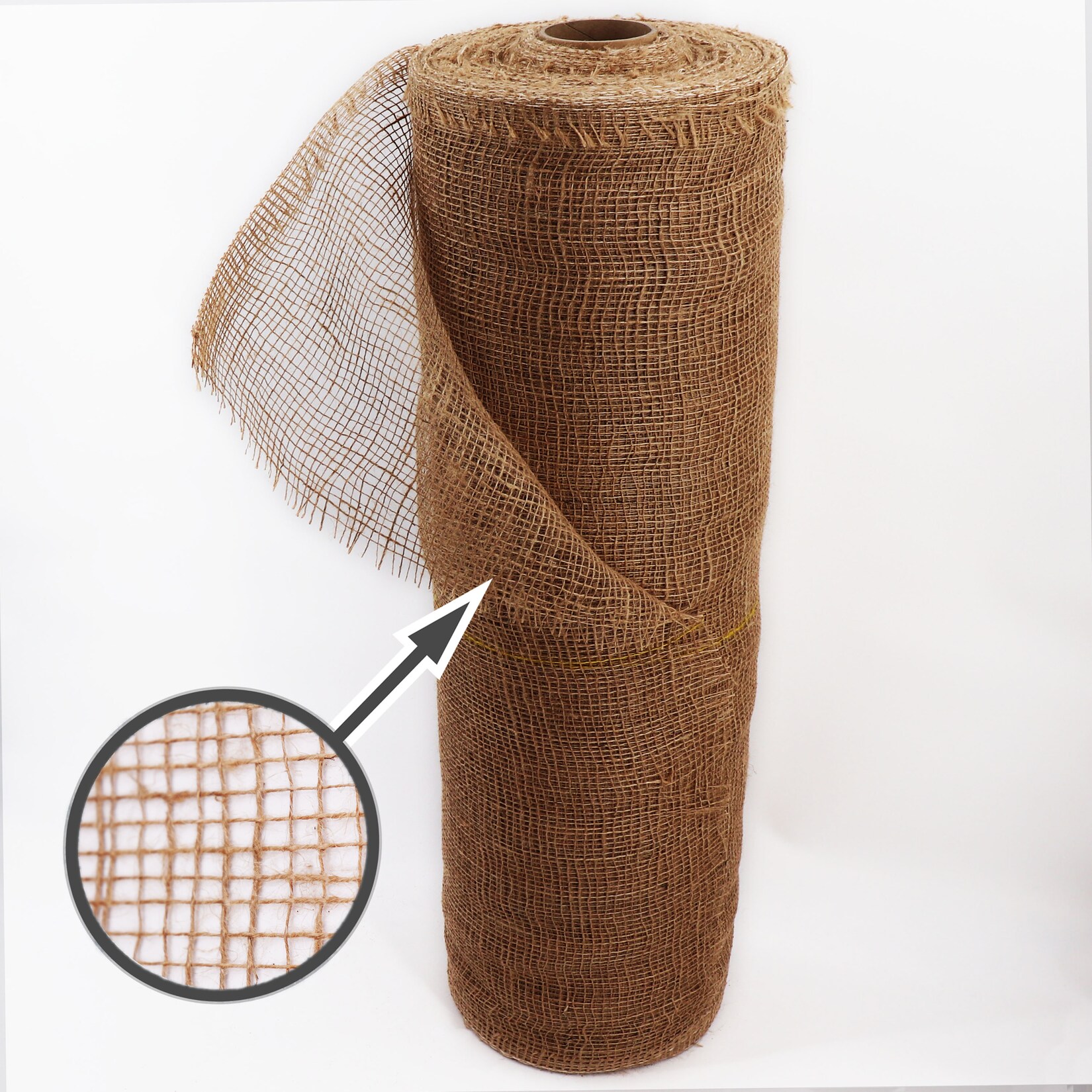 Aquagart 70m x 1m Jutegewebe 105g/m² Jutematte Gartenjute Jute Stoff Sackleinen Juteband