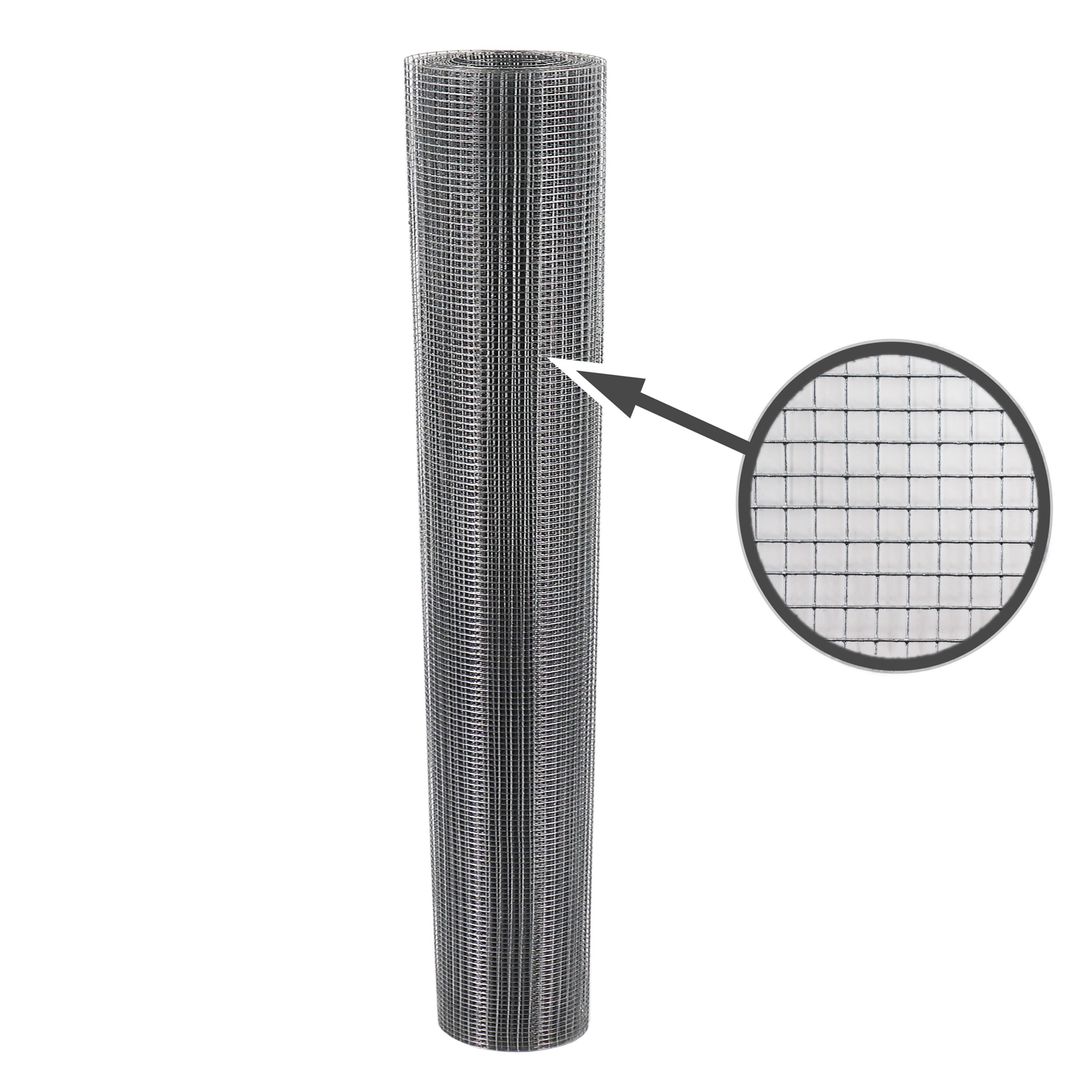 Aquagart 50m x 1m Volierendraht Drahtgitter Schweissgitter W&uuml;hlmausgitter Drahtgeflecht - Bild 1