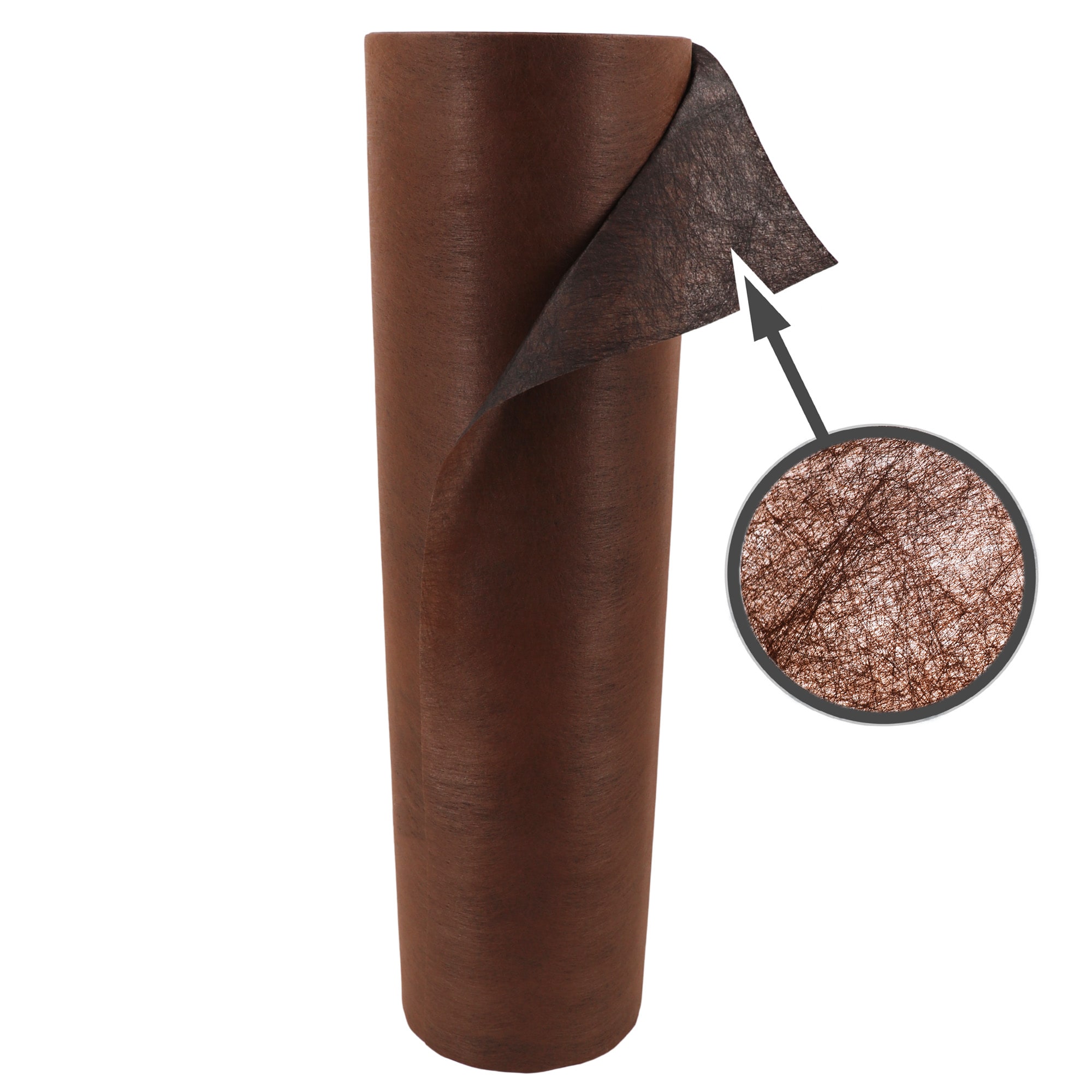 Aquagart 250m x 1m Unkrautvlies 125g/m&sup2; Braun &ndash; 25 Jahre Garantie, Gartenvlies, wasserdurchl&auml;ssig & rei&szlig;fest - Bild 1