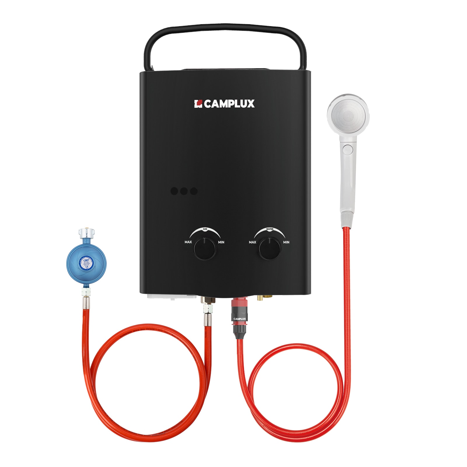 Camplux 5L Gasdurchlauferhitzer Schwarz 50mbar - Bild 1