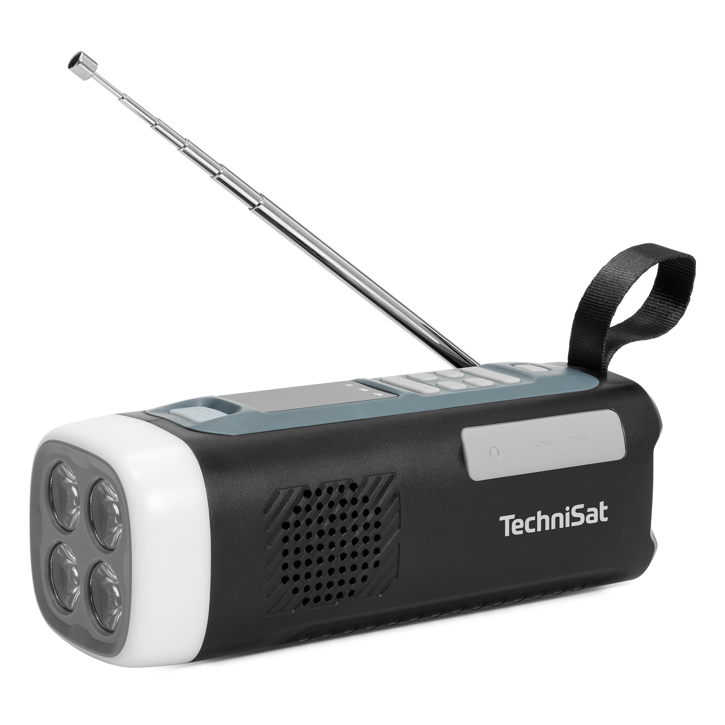 TechniSat Viola Kurbelradio &ndash; Notfallradio mit Solar & Kurbel, 4500 mAh Akku, UKW, Bluetooth - Bild 1