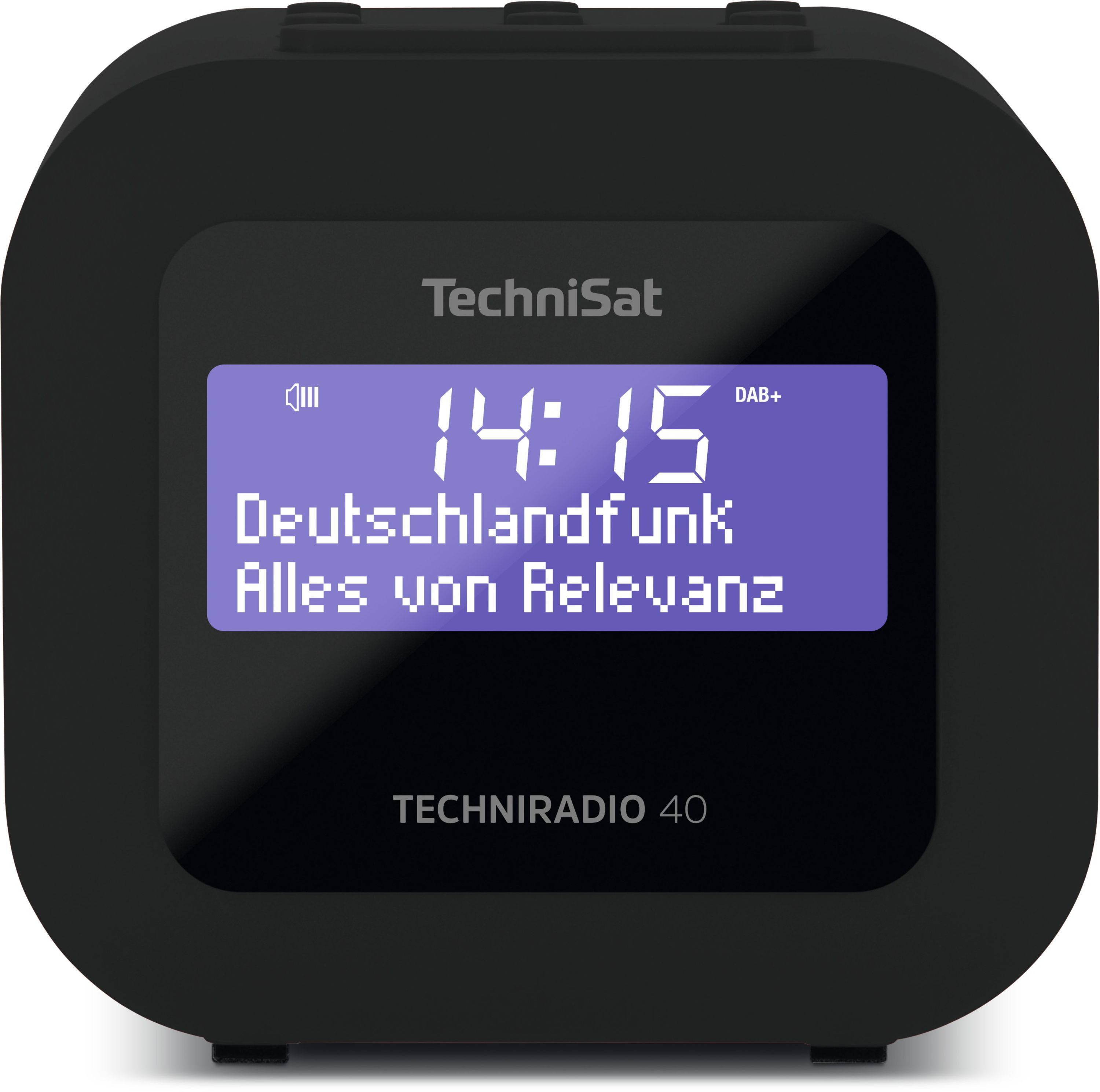 TechniSat TECHNIRADIO 40 | DAB+ Radiowecker mit Sleeptimer und Snooze | rot schwarz - Bild 1