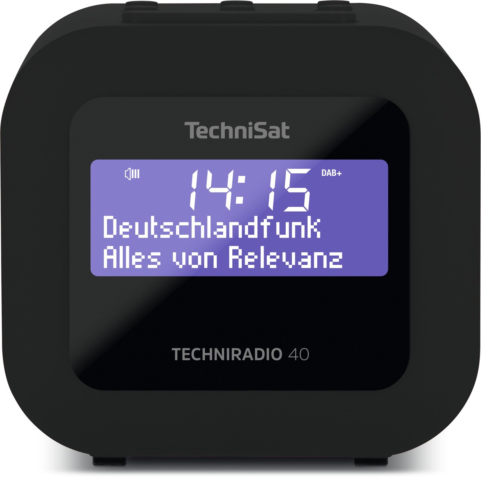 TechniSat TECHNIRADIO 40   DAB+ Radiowecker mit Sleeptimer und Snooze   rot schwarz | 04019588029408