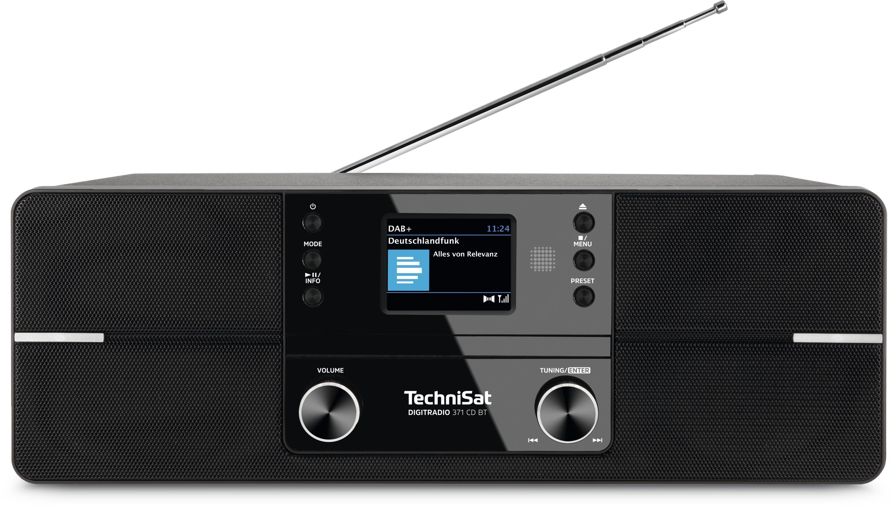 TechniSat DIGITRADIO 371 CD BT | DAB+/UKW Radio Kompaktanlage mit Bluetooth schwarz - Bild 1