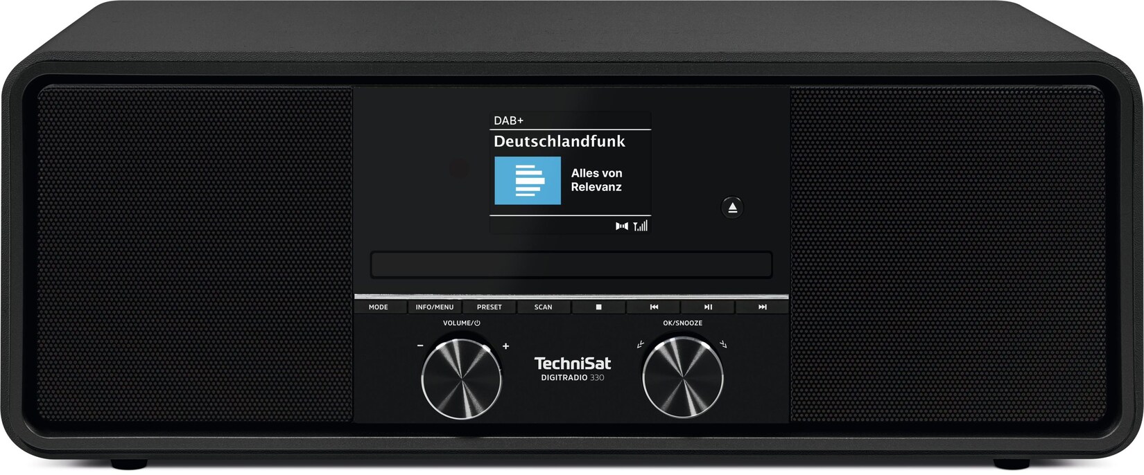 TechniSat DIGITRADIO 330 - DAB+/UKW 10W Radio mit CD, Bluetooth, Fernbedienung schwarz