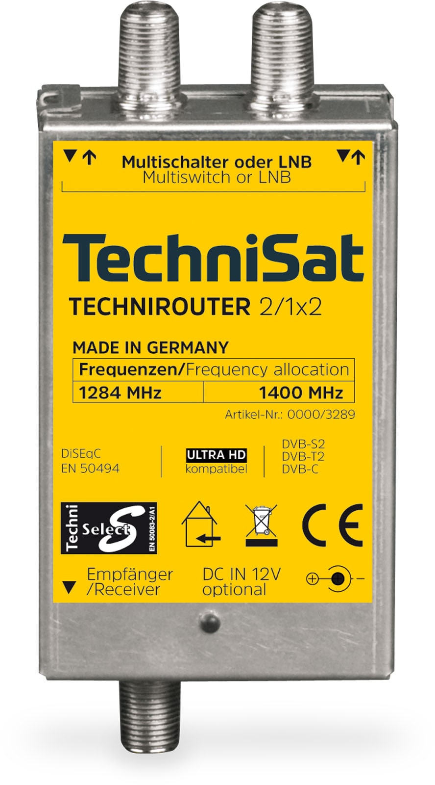 TechniSat TECHNIROUTER MINI 2/1x2 | Einkabell&ouml;sung / Unicable f&uuml;r Twin-Empfang - Bild 1
