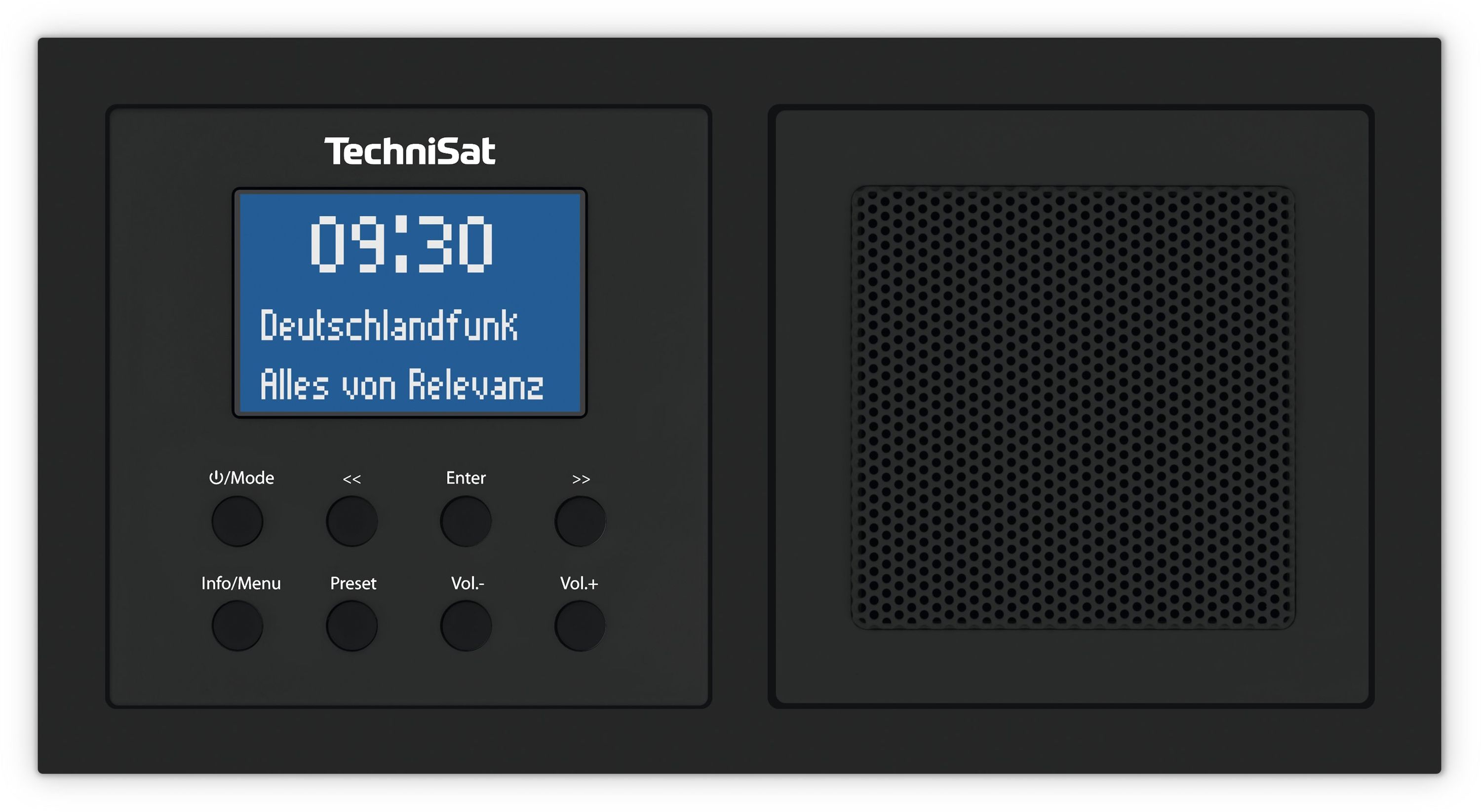 TechniSat DIGITRADIO UP 1 | DAB+ / UKW Unterputzradio mit Bluetooth | wei&szlig; schwarz (Ral 9011) - Bild 1
