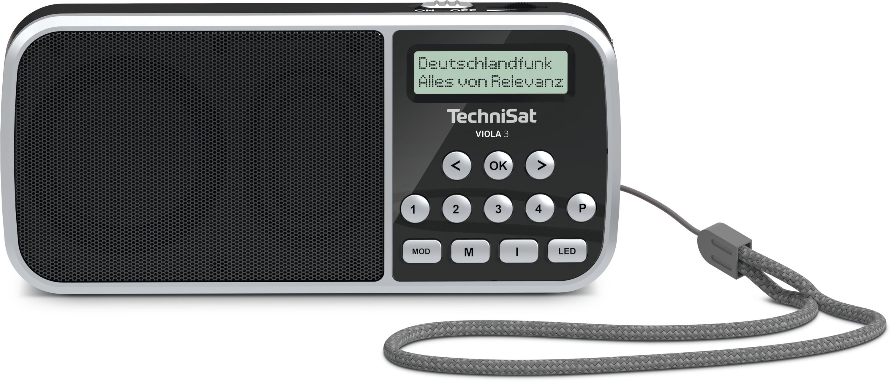 TechniSat VIOLA 3 | portables DAB+ Radio mit LED Taschenlampenfunktion | schwarz - Bild 1