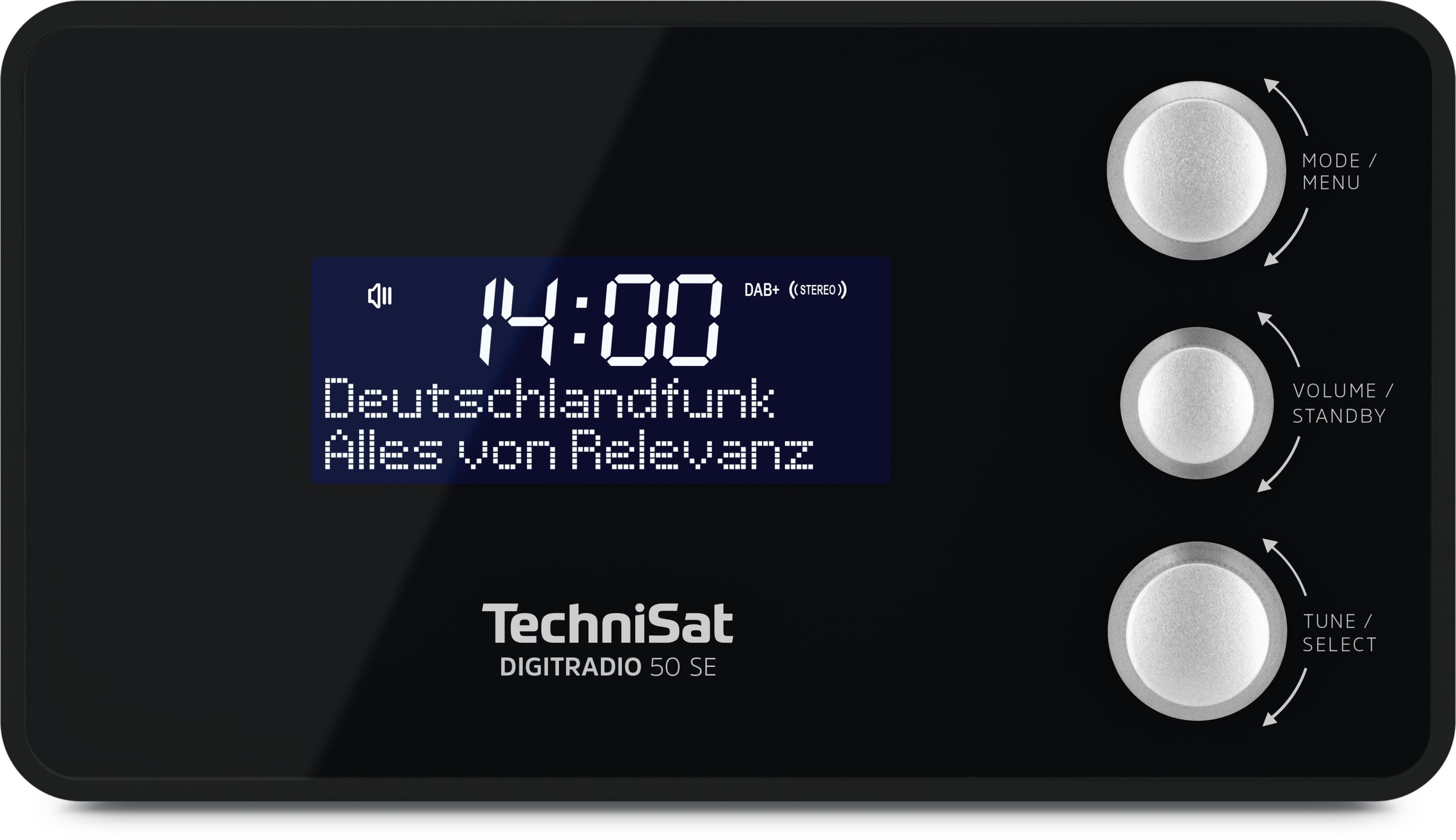 TechniSat DIGITRADIO 50 SE | DAB+ & UKW Uhrenradio mit Radiowecktimer schwarz - Bild 1