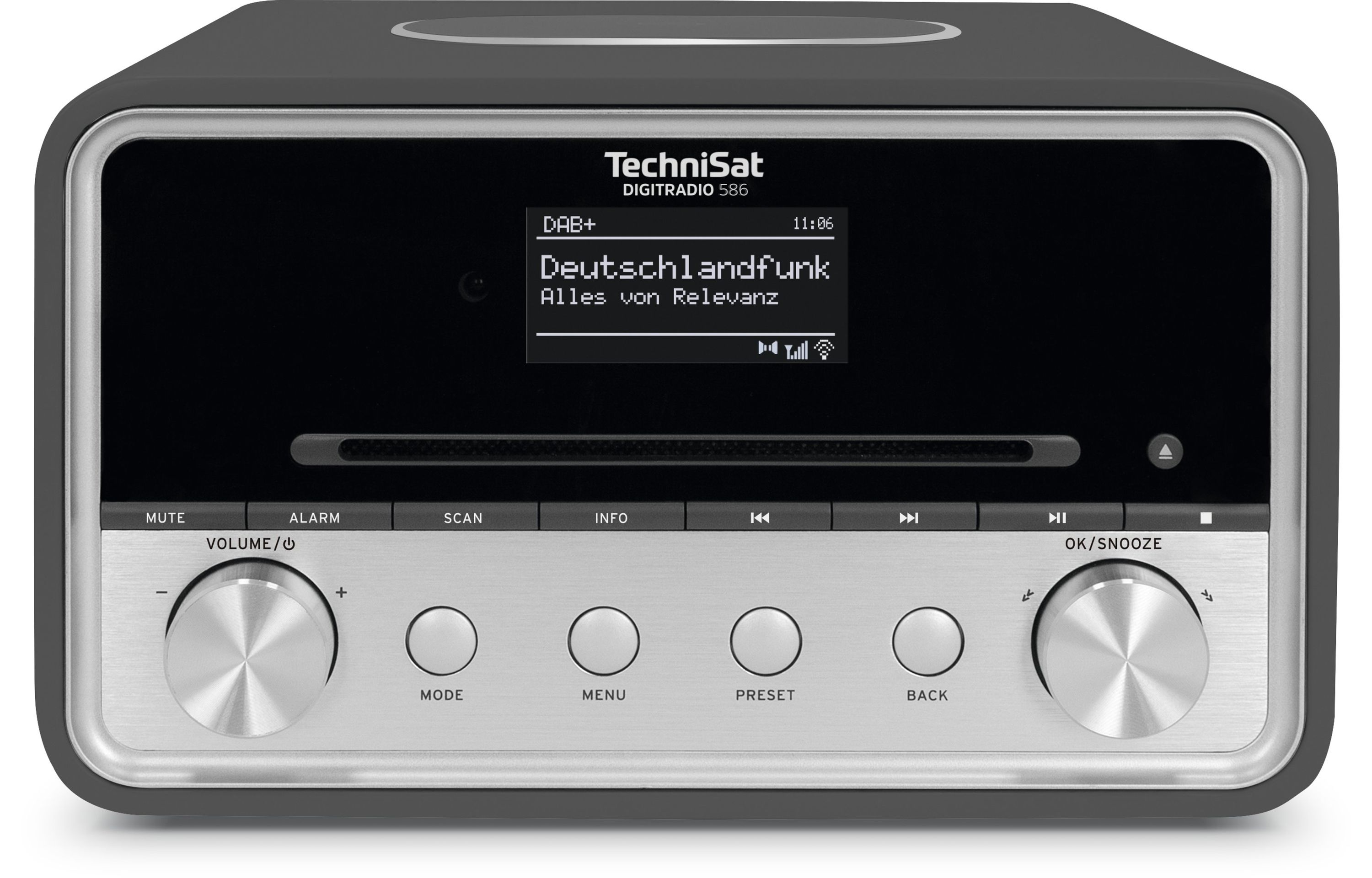 TechniSat DIGITRADIO 586 | DAB+ & Internet-Radio, Wireless-Charging anthrazit/silber - Bild 1