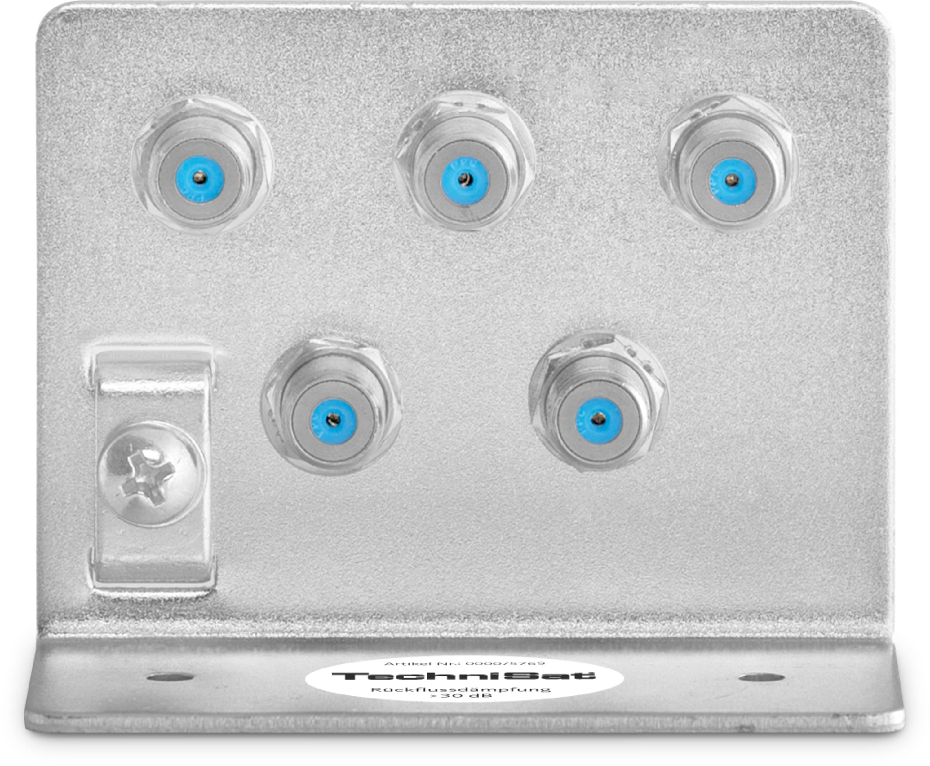TechniSat Erdungswinkel 5 | Erdungswinkel mit 5 hochwertigen F-Doppelbuchsen - Bild 1