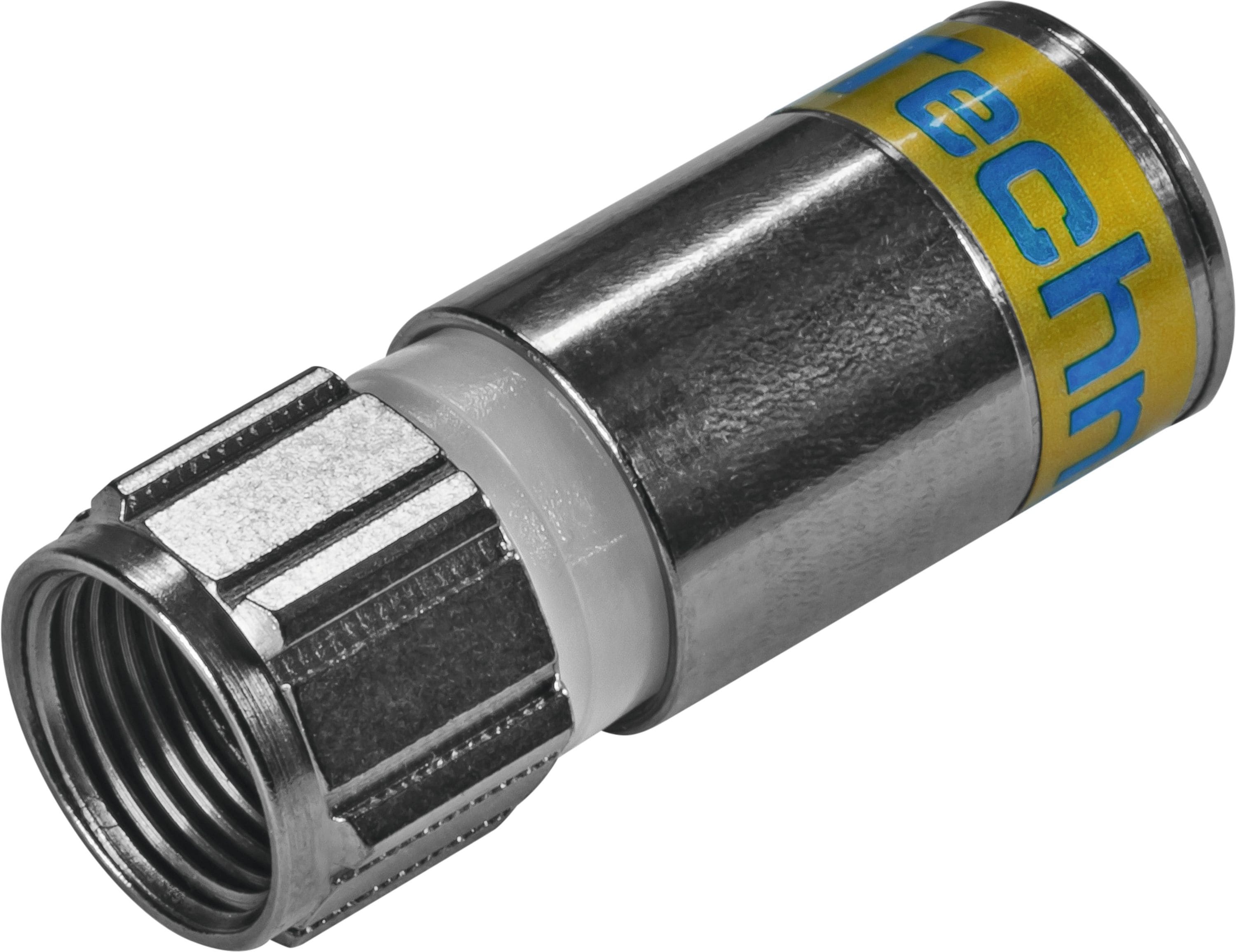 TechniSat F-Kompressionsstecker 4.9 |  f&uuml;r RG6-Koaxialkabel 1.0/4.6 | 100 Stk. - Bild 1
