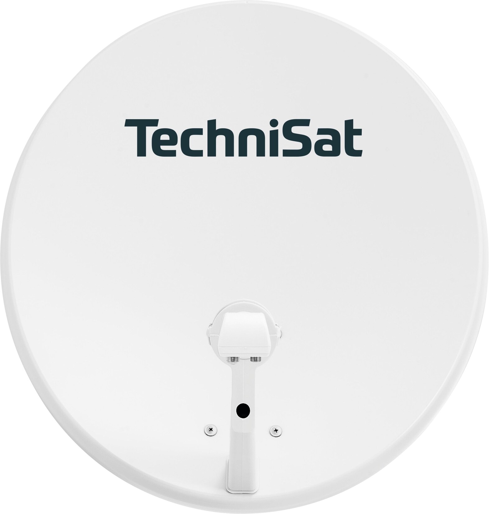 TechniSat TECHNITENNE 60 60 cm Satelliten-Schüssel mit Twin-LNB lichtgrau lichtgrau