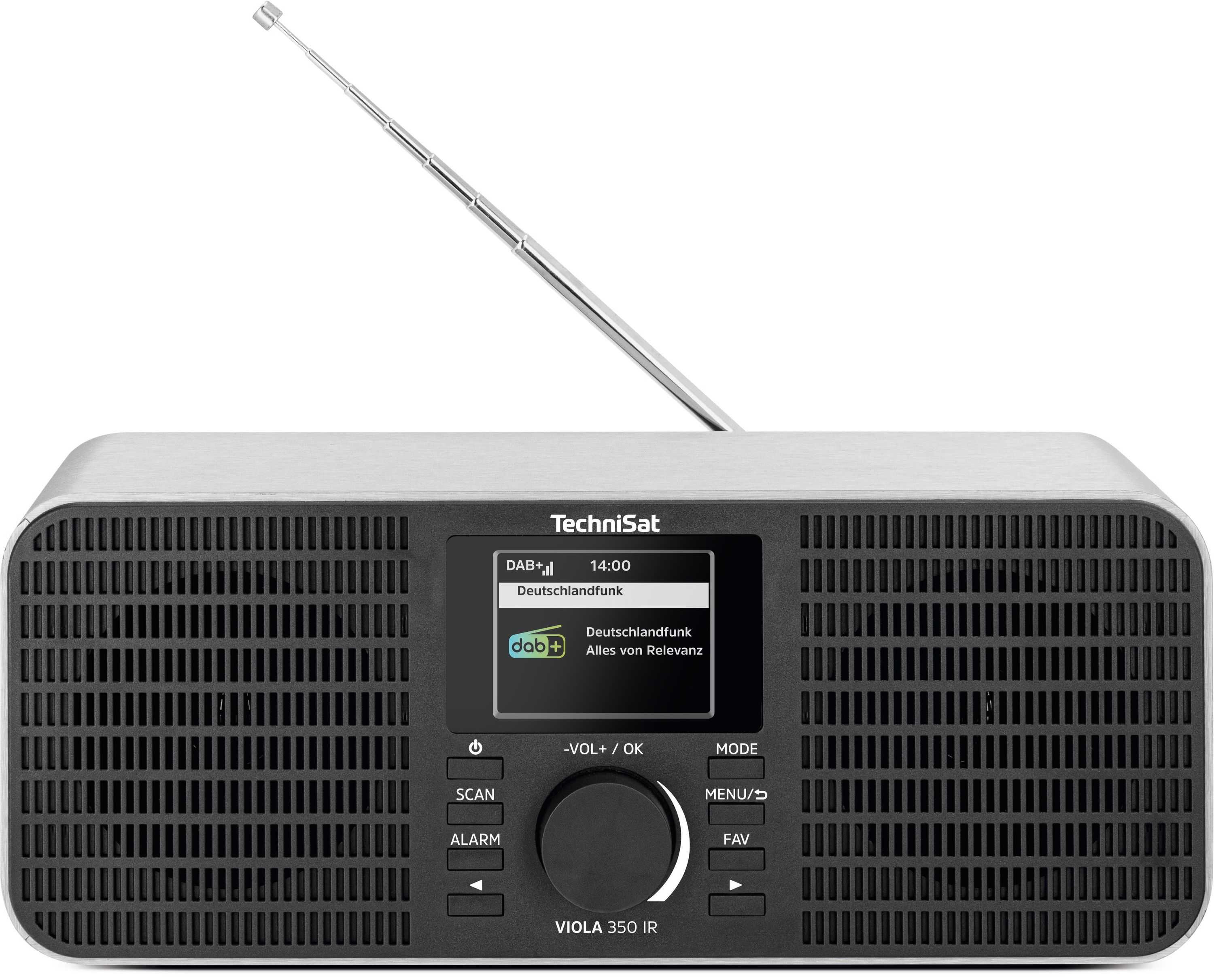 TechniSat VIOLA 350 IR &ndash; 16 Watt Stereo Internetradio mit DAB+, UKW, Bluetooth, AUX in, Kopfh&ouml;reranschluss silber - Bild 1