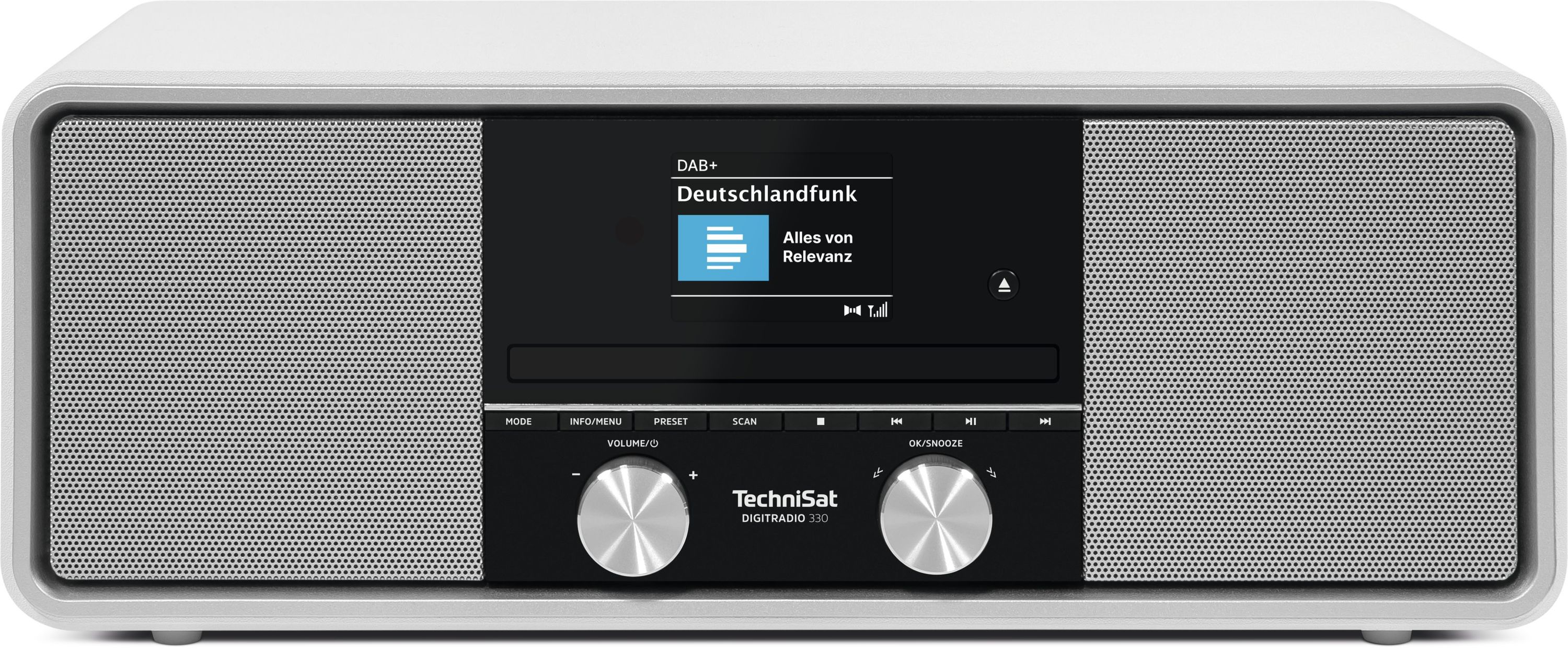 TechniSat DIGITRADIO 330 - DAB+/UKW 10W Radio mit CD, Bluetooth, Fernbedienung wei&szlig; - Bild 1