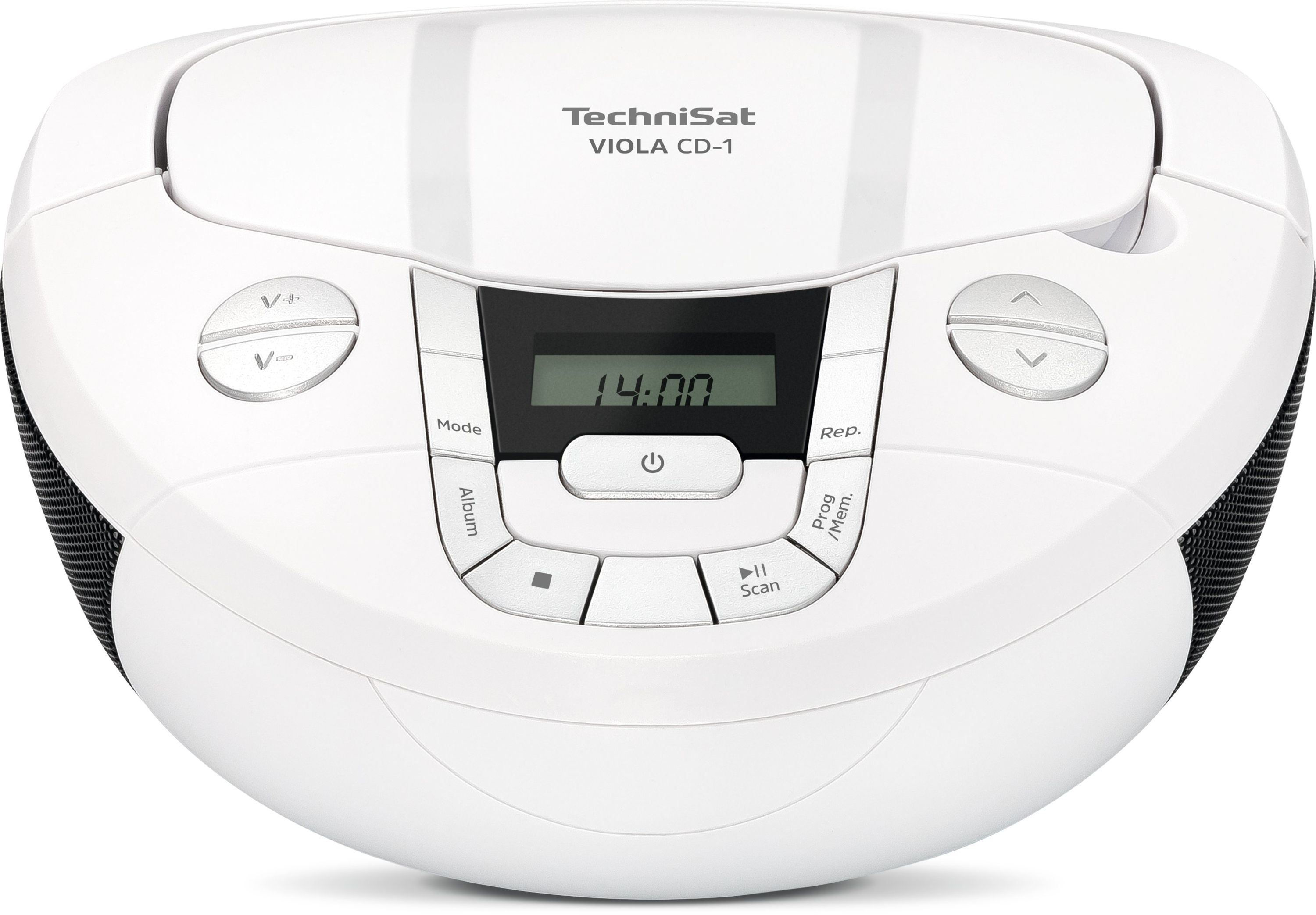 TechniSat Viola CD-1 | Boombox mit Bluetooth, Batteriebetrieb & CD-Player wei&szlig; - Bild 1