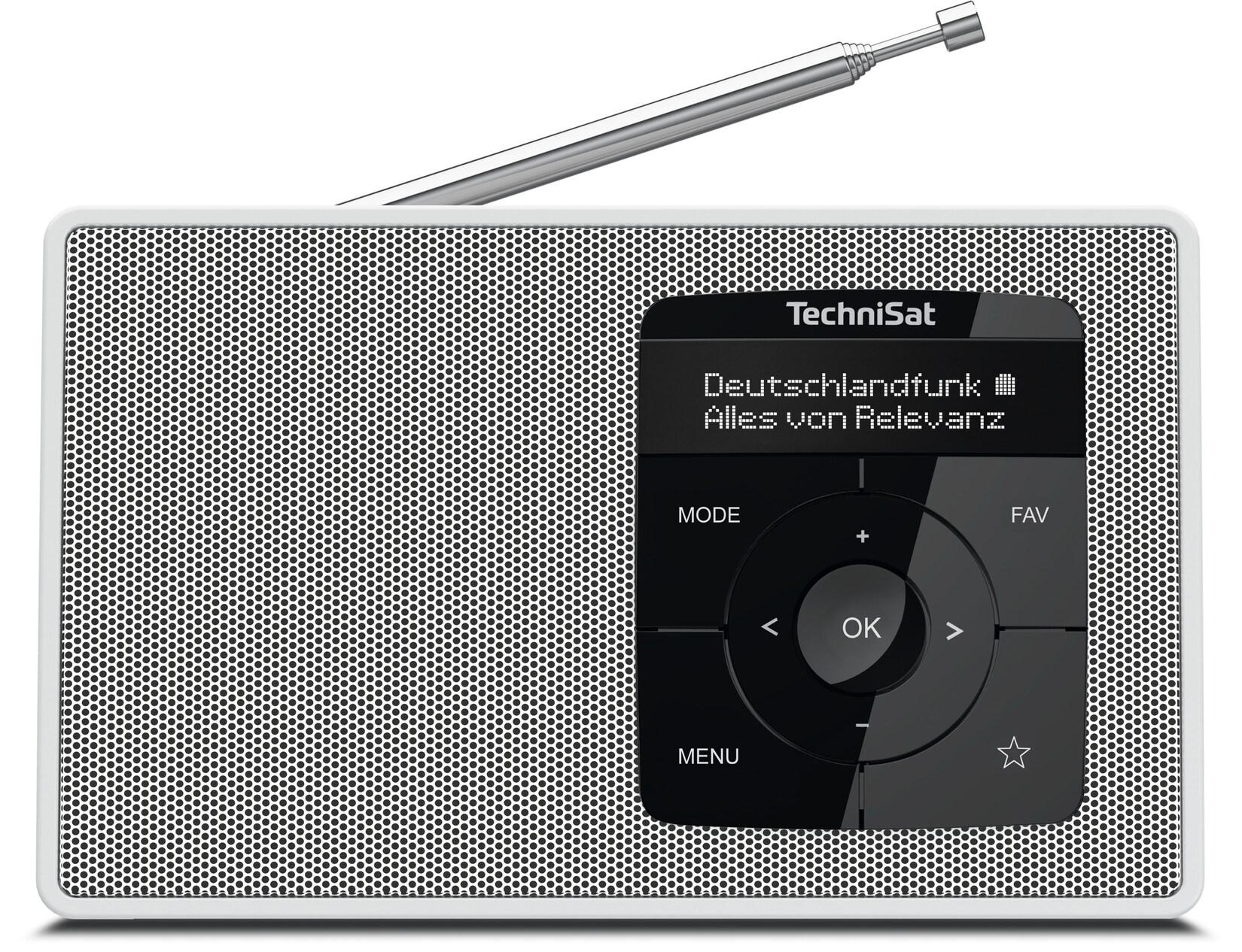 TechniSat DIGITRADIO 2   Portables DAB+/UKW-Radio, Bluetooth weiß | 04019588139107