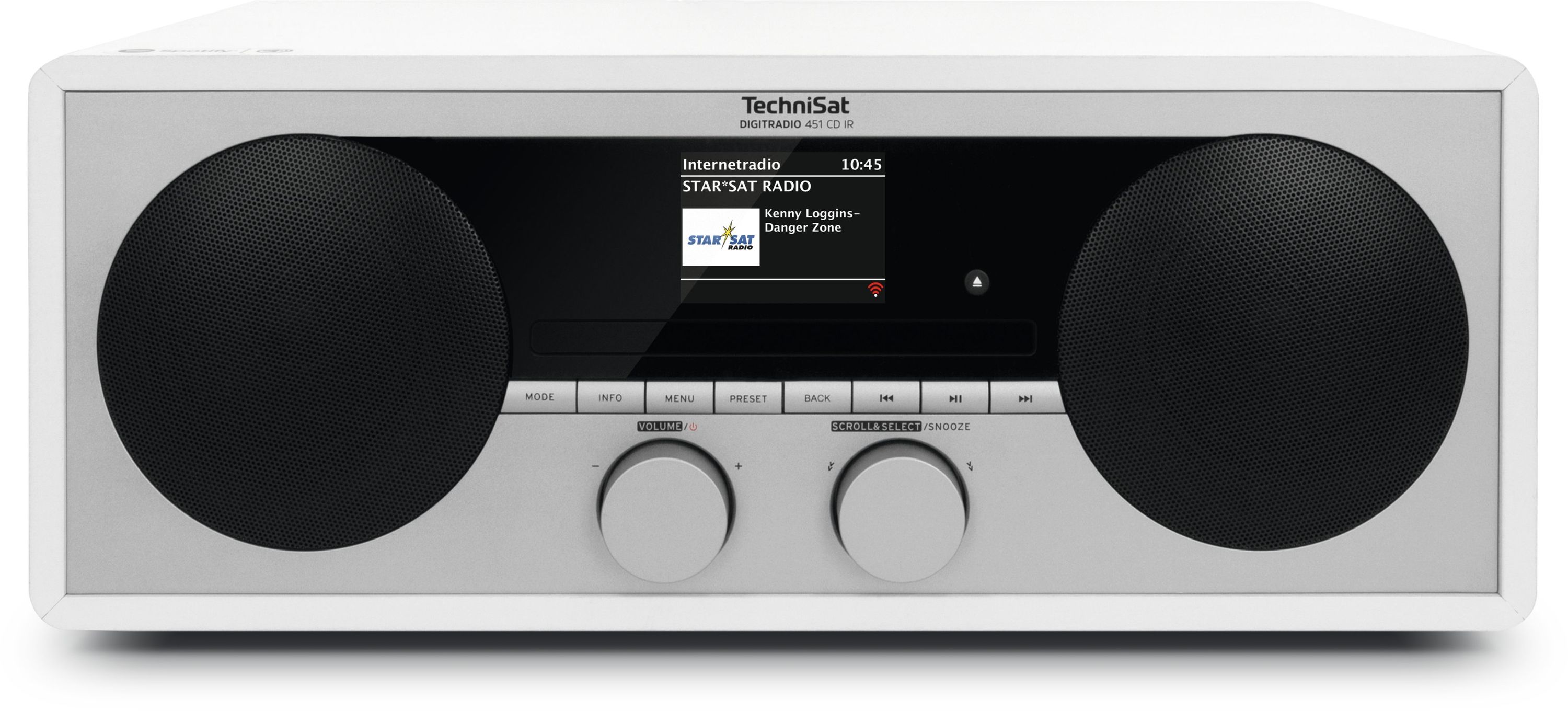 TechniSat DIGITRADIO 451 CD IR | Internetradio mit DAB+, UKW, Bluetooth wei&szlig; - Bild 1