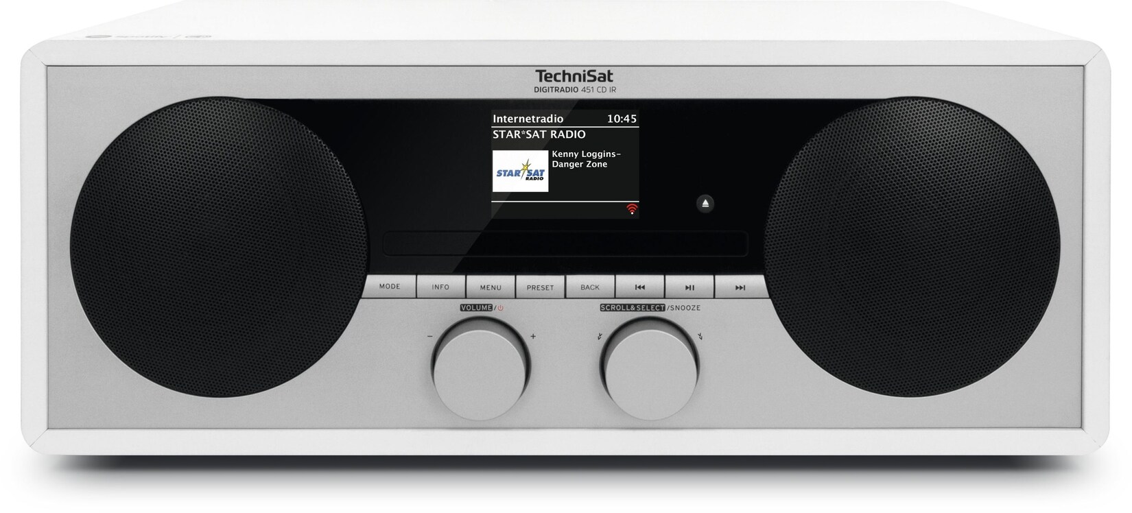 TechniSat DIGITRADIO 451 CD IR   Internetradio mit DAB+, UKW, Bluetooth weiß | 04019588139381