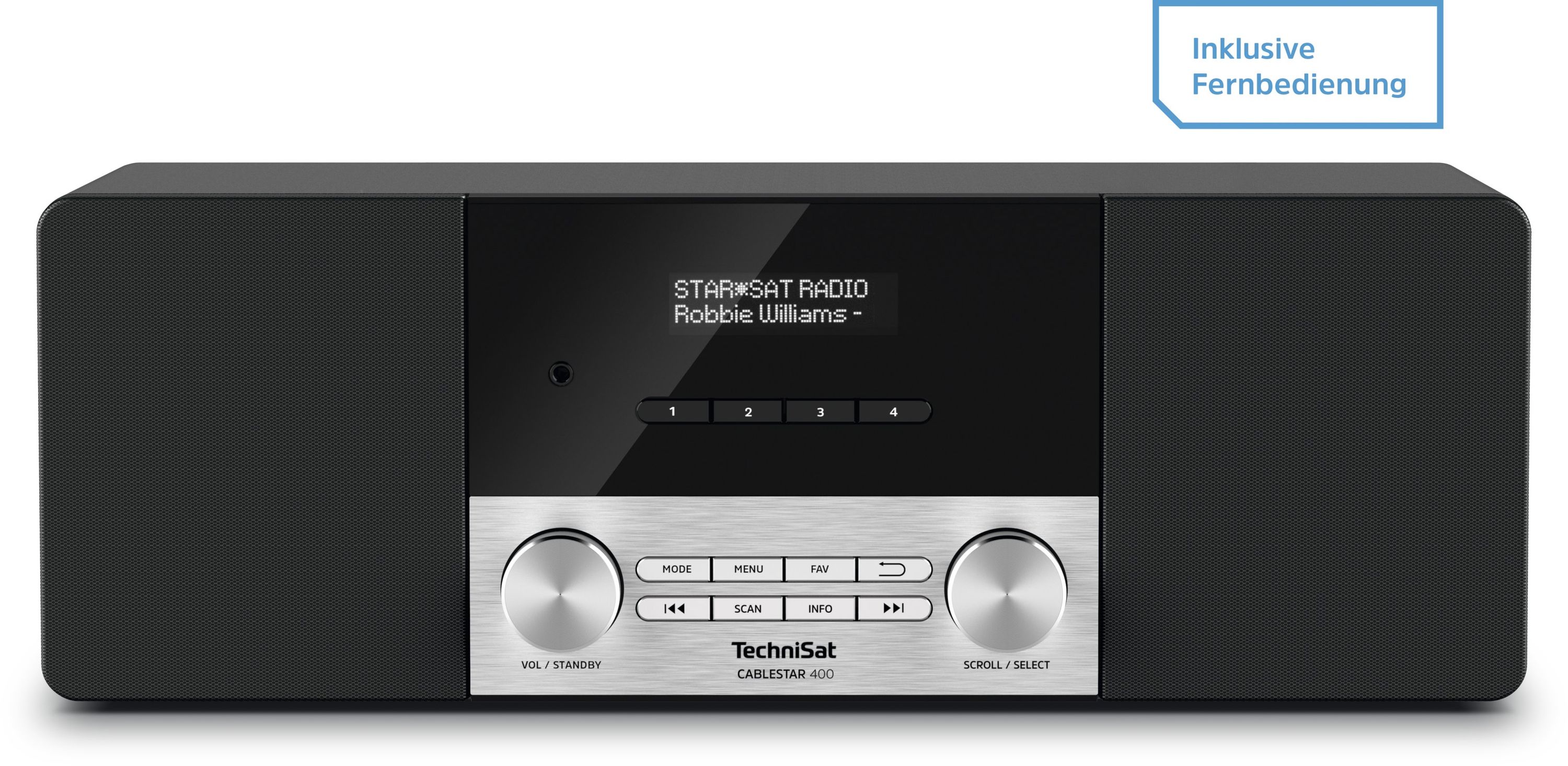 TechniSat Cablestar 400 | Stereo Kabelradio mit Fernbedienung & OLED-Display - Bild 1