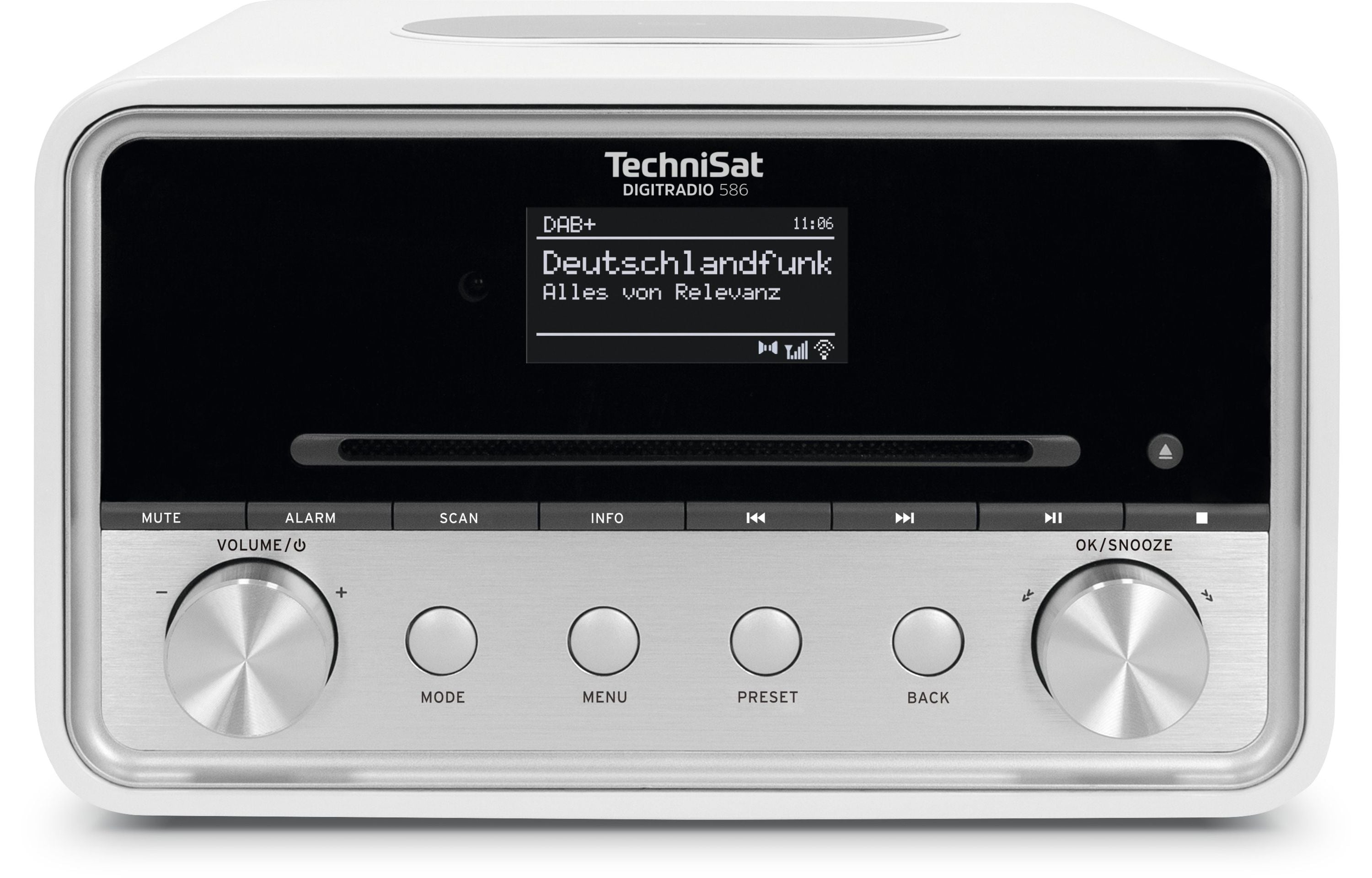 TechniSat DIGITRADIO 586 | DAB+ & Internet-Radio, Wireless-Charging wei&szlig;/silber - Bild 1