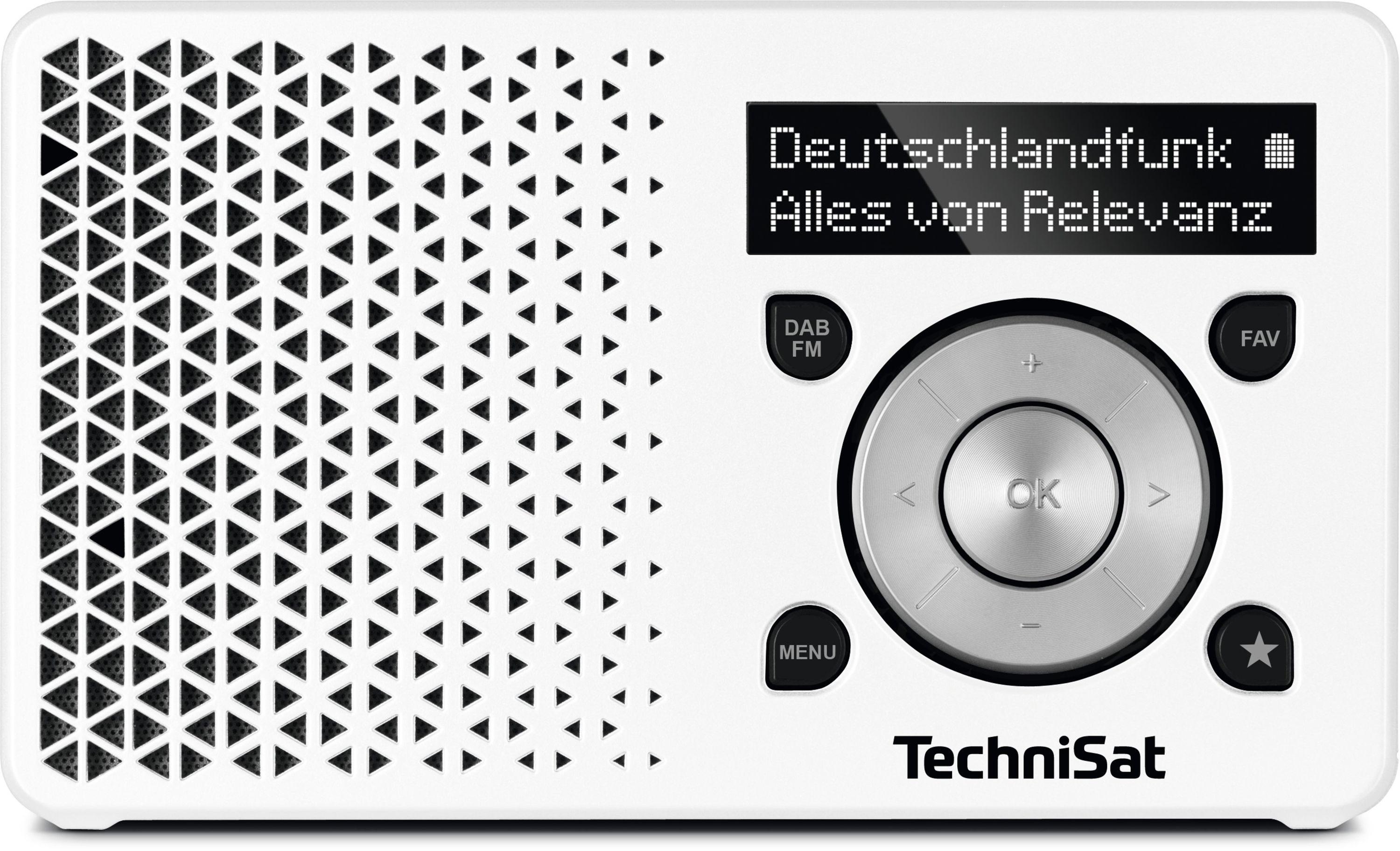 TechniSat DIGITRADIO 1 | Tragbares DAB+ & UKW-Radio, Akku wei&szlig;/silber - Bild 1