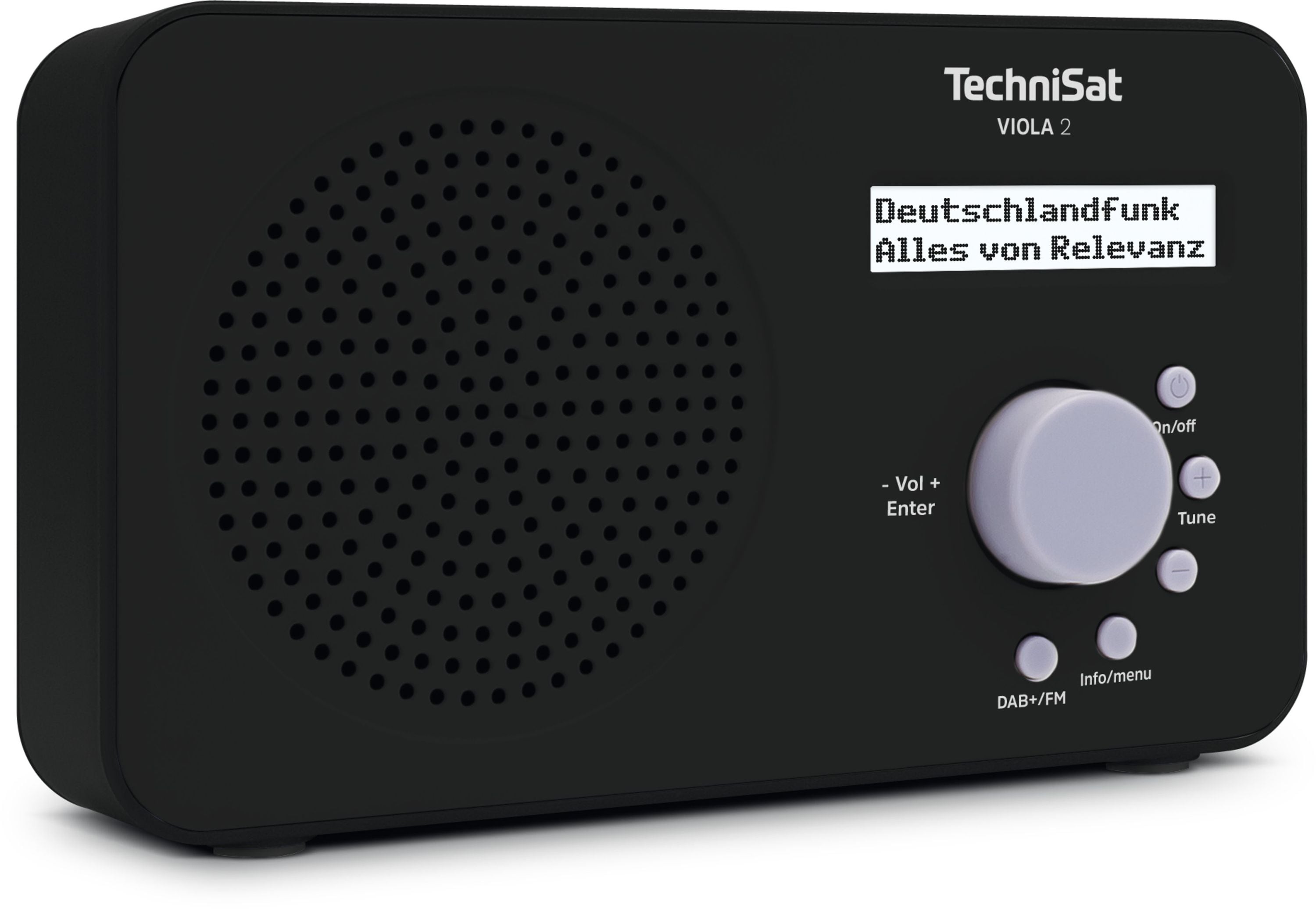 TechniSat VIOLA 2 | tragbares 1 Watt DAB+ Radio mit LC-Display schwarz - Bild 1