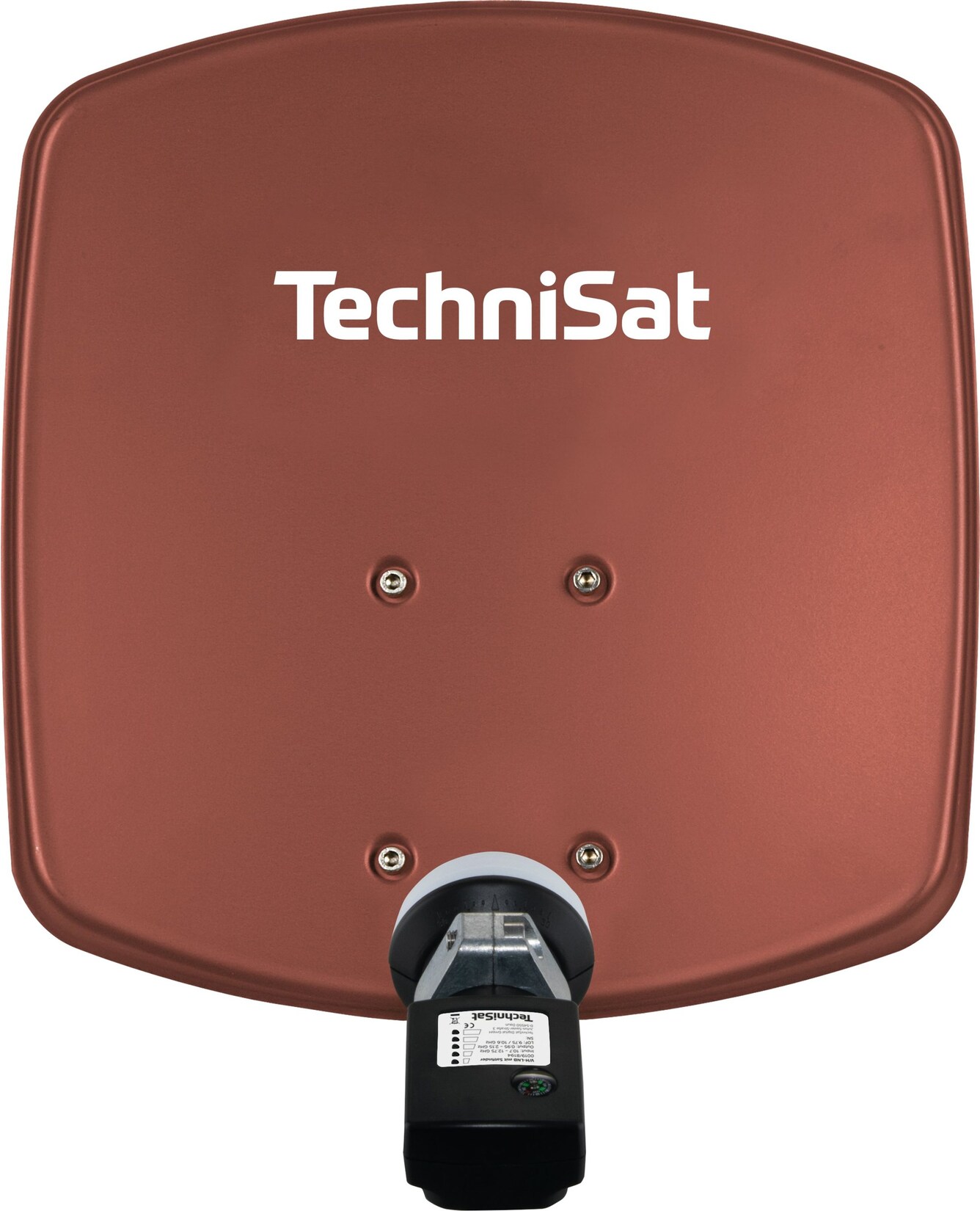 TechniSat DIGIDISH 33   Sat-Schüssel mit V/H-LNB & Satfinder, 1 TN ziegelrot | 04019588431959