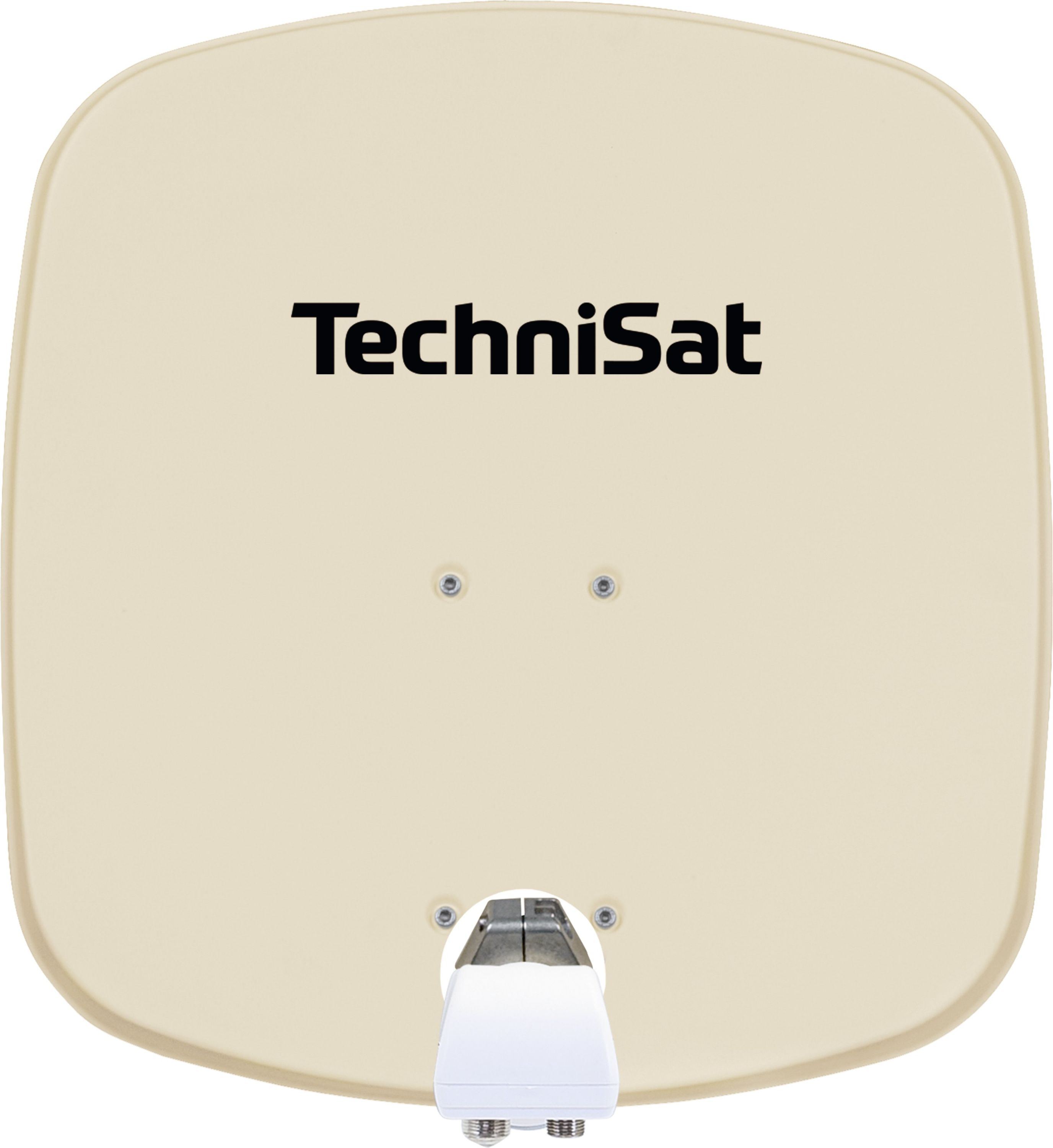 TechniSat DIGIDISH 45 | Sat-Sch&uuml;ssel mit Twin-LNB & Wandhalterung, 2 TN beige - Bild 1