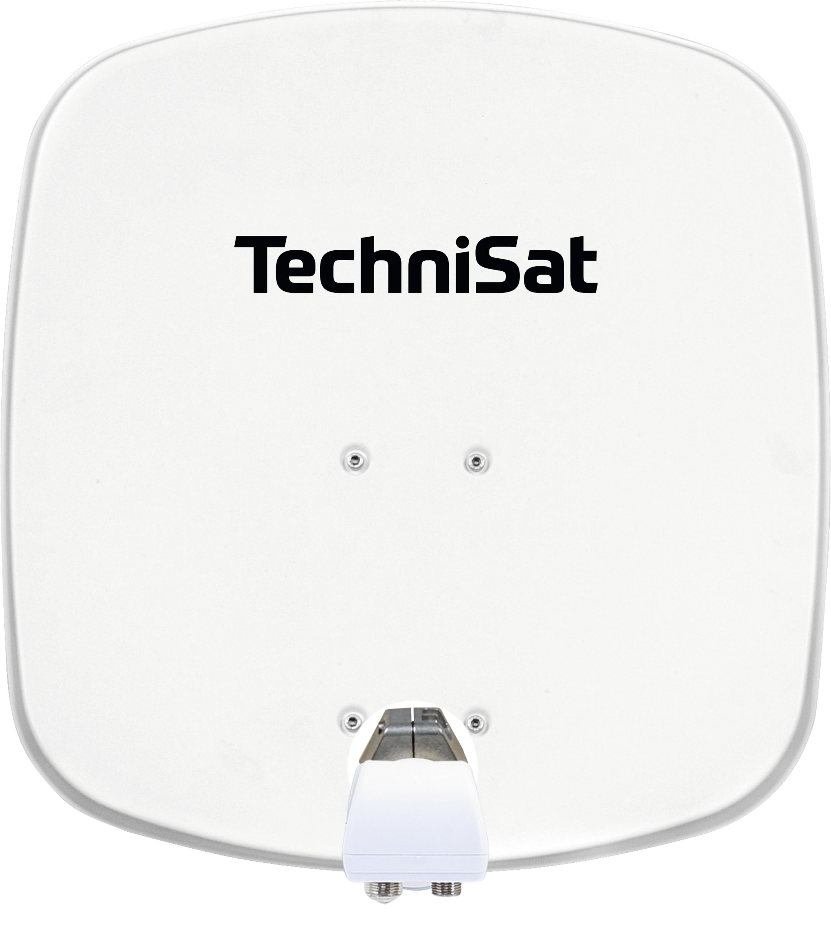 TechniSat DIGIDISH 45 | Sat-Sch&uuml;ssel mit Twin-LNB & Wandhalterung, 2 TN polarwei&szlig; - Bild 1