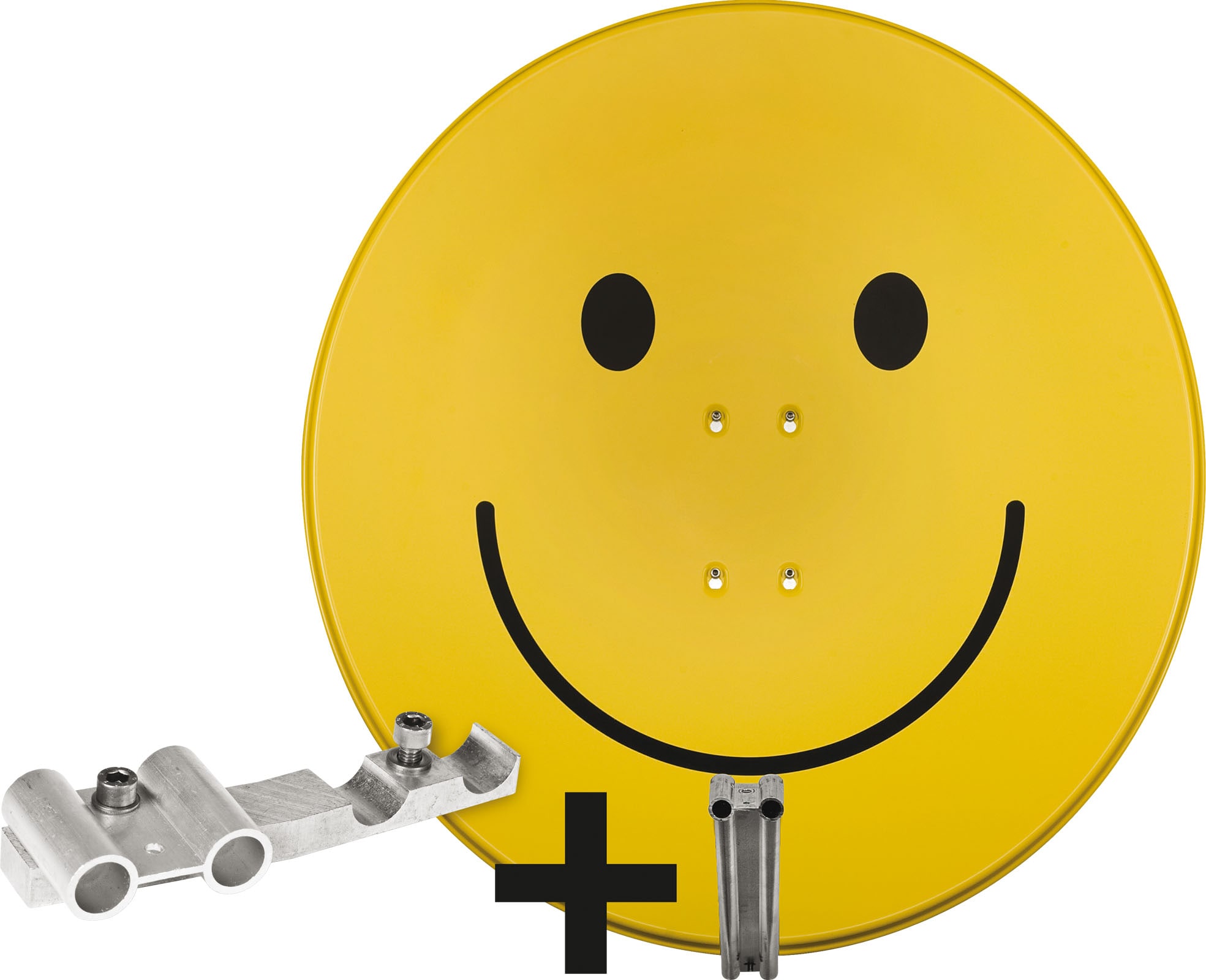 TechniSat EUTELASTRASAT 850 gelb mit smiley - Bild 1