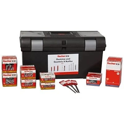 fischer DuoLine Quattric II Profi-Koffer D&uuml;bel Bohrer 603-tlg - Bild 1