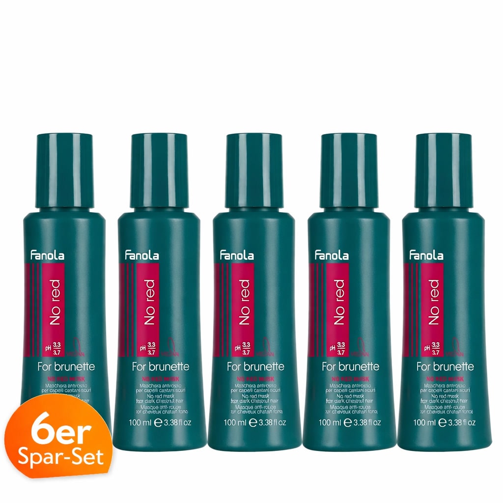 Fanola No Red Mask Anti-Rot Haarmaske 6er Sparset - Bild 1