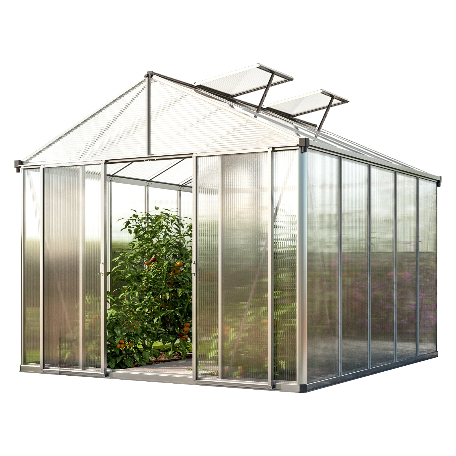 GFP Gew&auml;chshaus RUBIN / TITAN, inkl. Aktionsset 222 x 222 x 232 cm - Bild 1