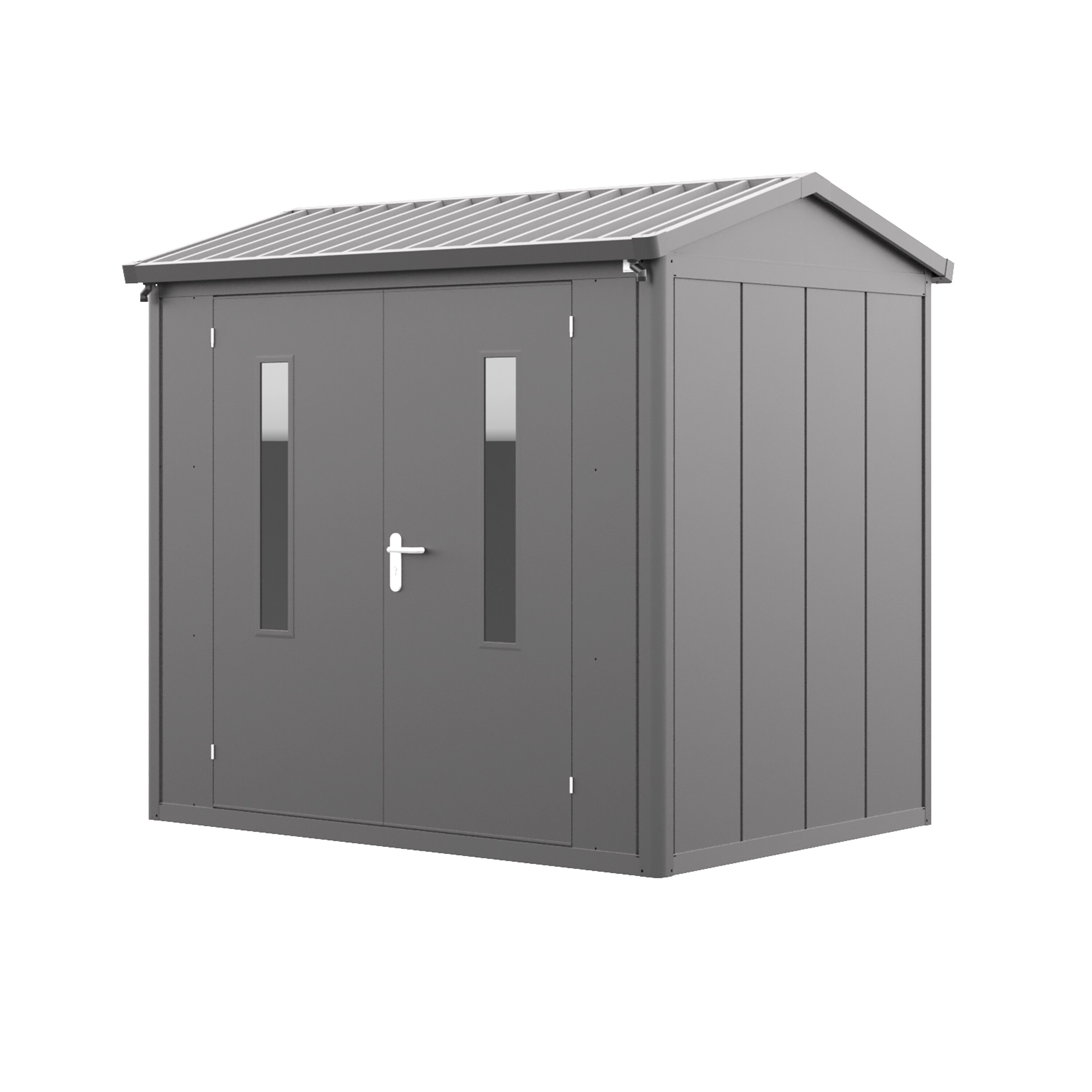 GFP Primeyard Ger&auml;tehaus LARS aus Metall Gartenhaus Ger&auml;teschuppen, anthrazit 263x180x231 cm - Bild 1
