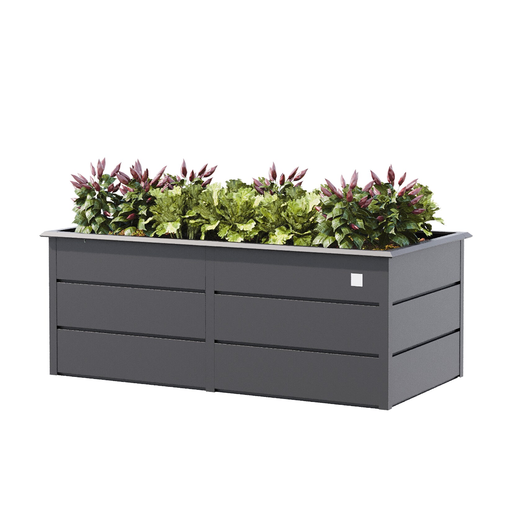 GFP Primeyard LILLY Hochbeet aus Stahl - ergonomisch, rostfrei, mit Schneckenschutz, ideal für Garten & Balkon 150x75x78 cm