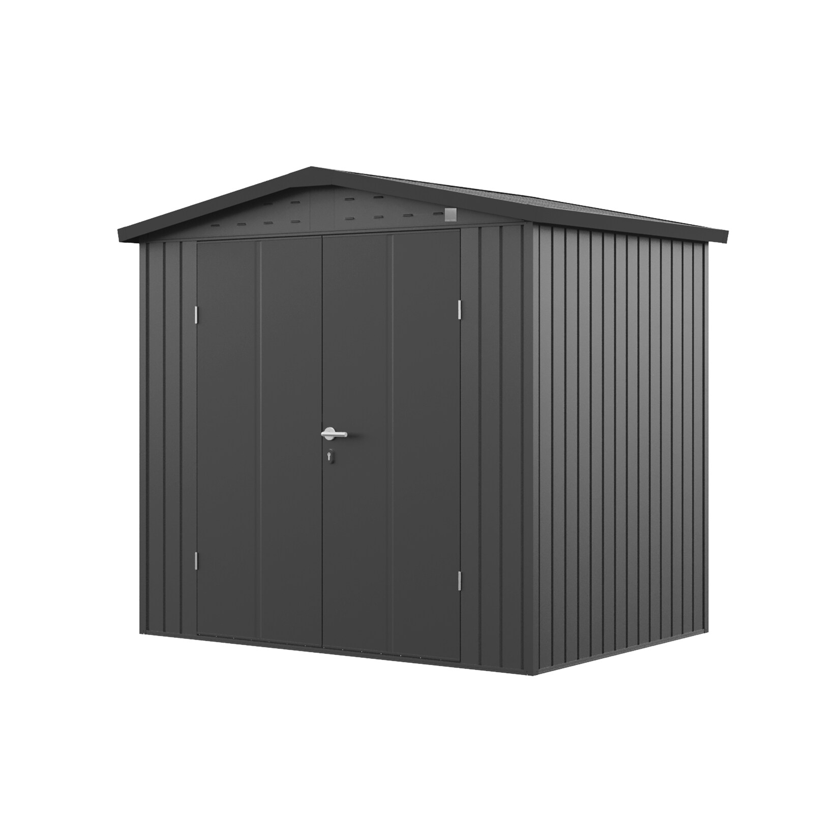 GFP Primeyard Gerätehaus MIA aus Metall Gartenhaus Geräteschuppen, anthrazit 150x120x205 cm