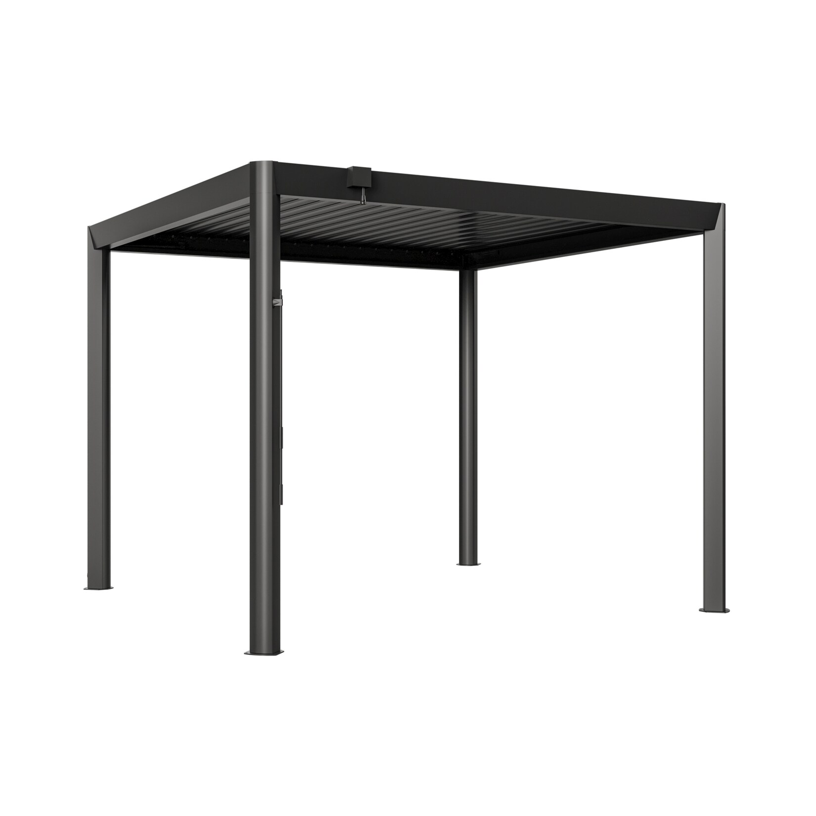 GFP Pergola Luma Premium Aluminium-Terrassenüberdachung mit Stahl-Lamellendach 3,5x3 m