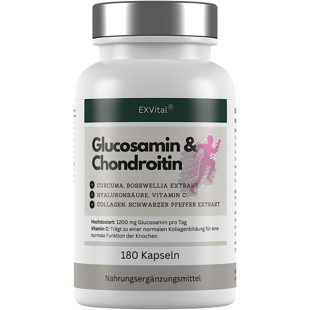 EXVital&reg; Glucosamin Chondroitin Komplex Kapseln, 180 Kapseln - Bild 1