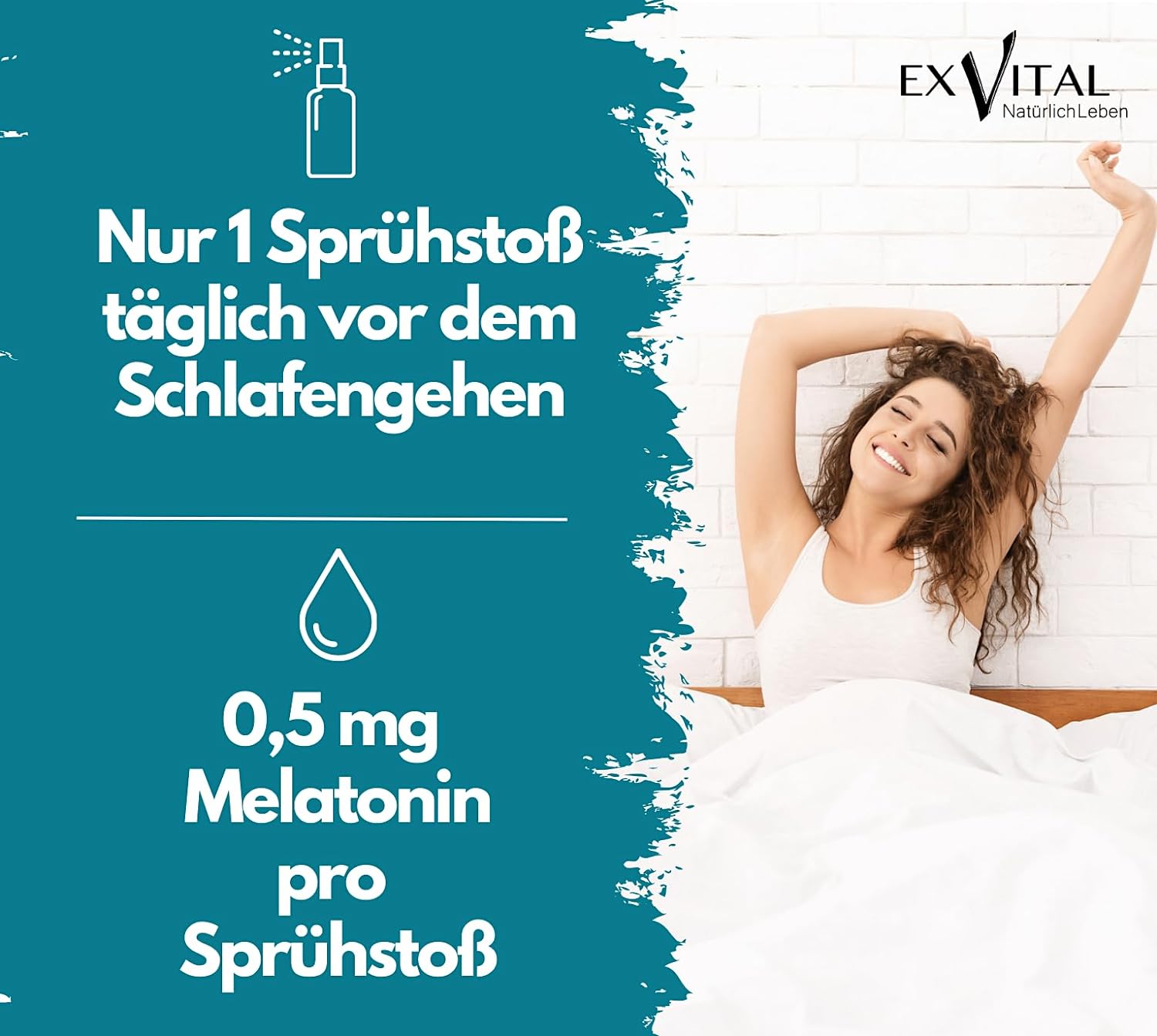 EXVital&reg; Melatonin Schlafspray mit Lavendel, 30 ml - Bild 1