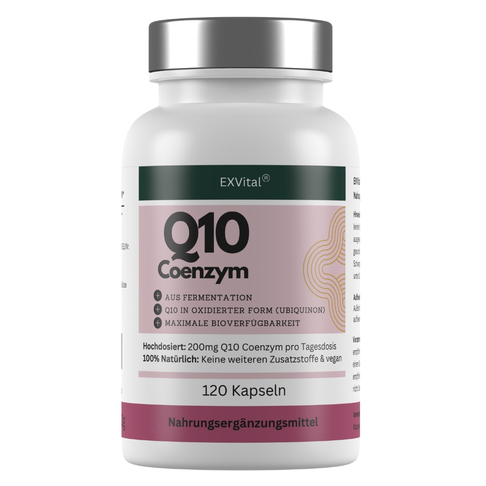 EXVital&reg; Q10 Coenzym Kapseln, hochdosiert, 120 Kapseln - Bild 1